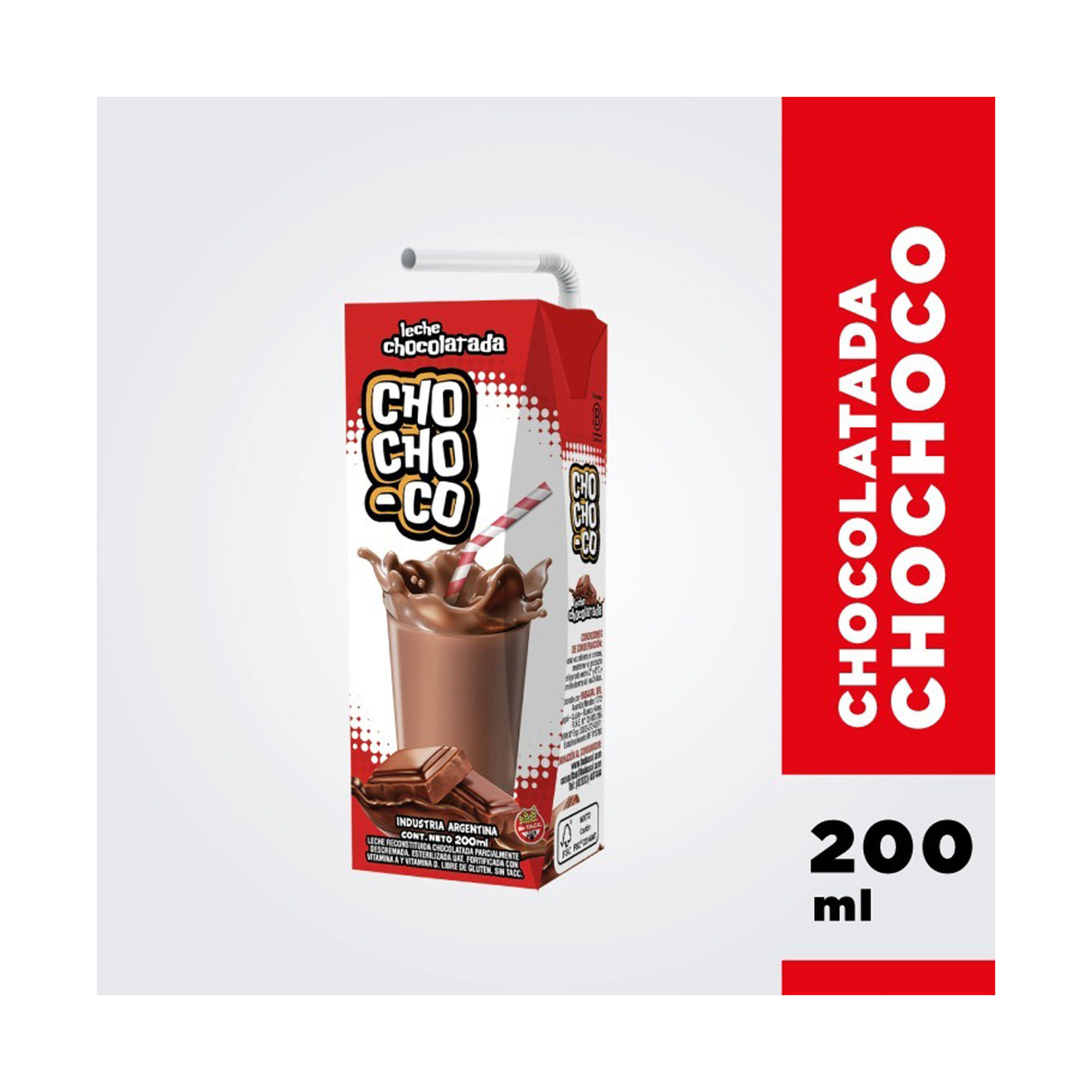 Leche chocolatada Chochoco tetra 200 cc.