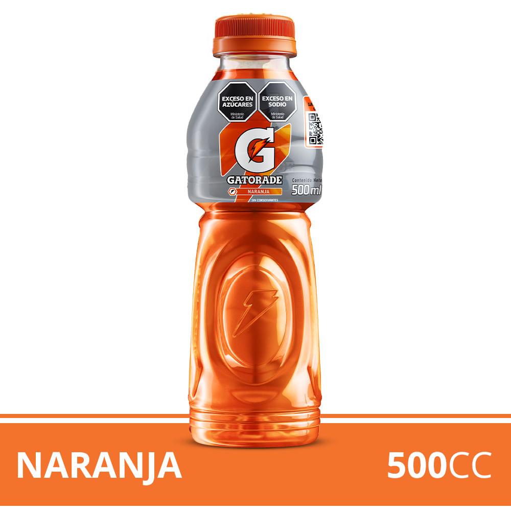 Bebida Isotónica Gatorade Sabor Naranja 500ml
