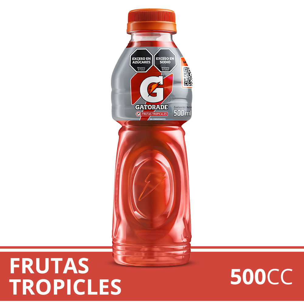 Bebida Isotónica Gatorade Sabor Frutas Tropicales 500ml