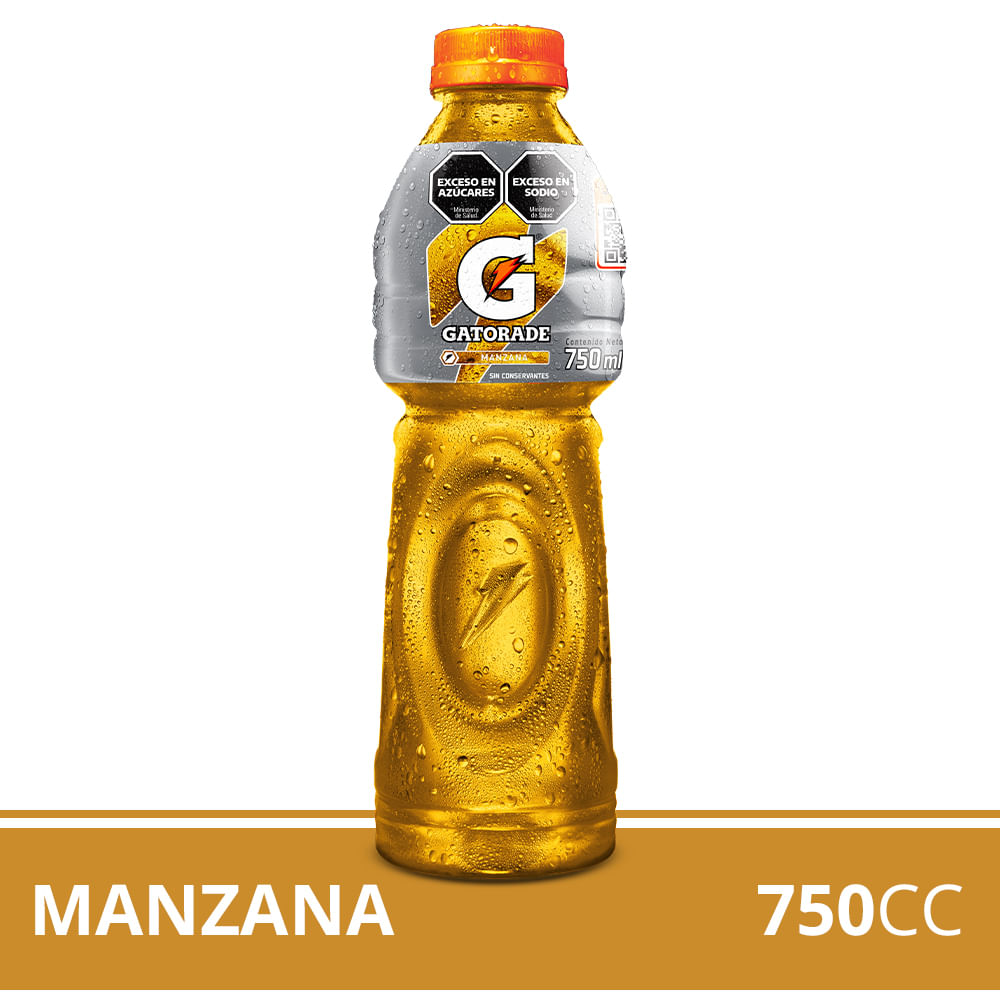 Bebida Isotónica Gatorade Sabor Manzana 750ml