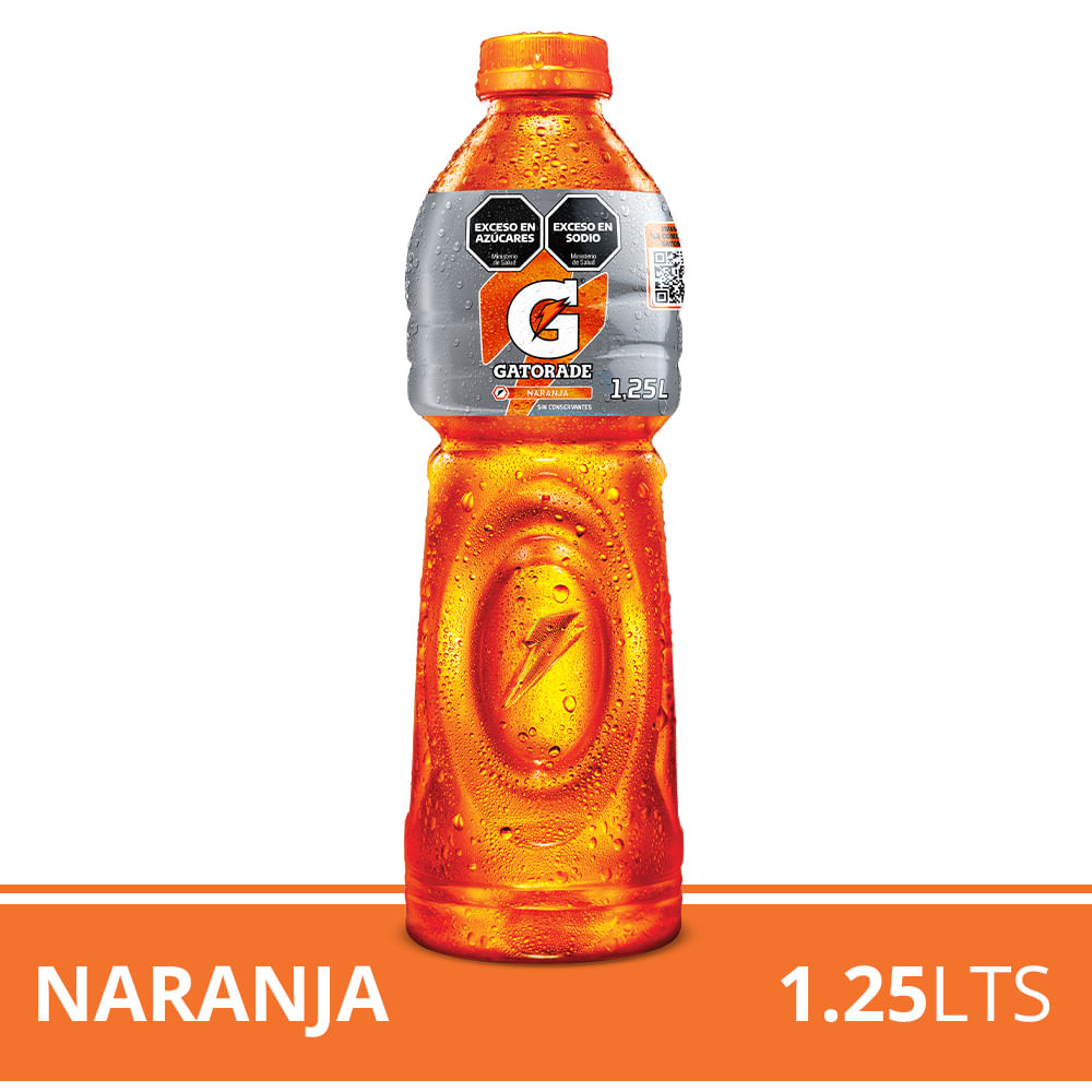 Bebida Isotónica Gatorade Sabor Naranja 1.25 L