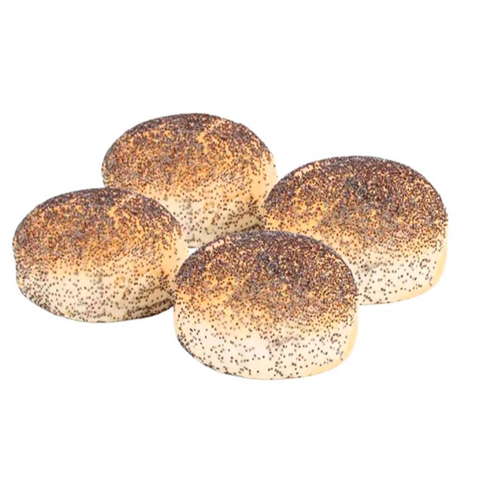 Pan de hamburguesa de amapolas veggie.