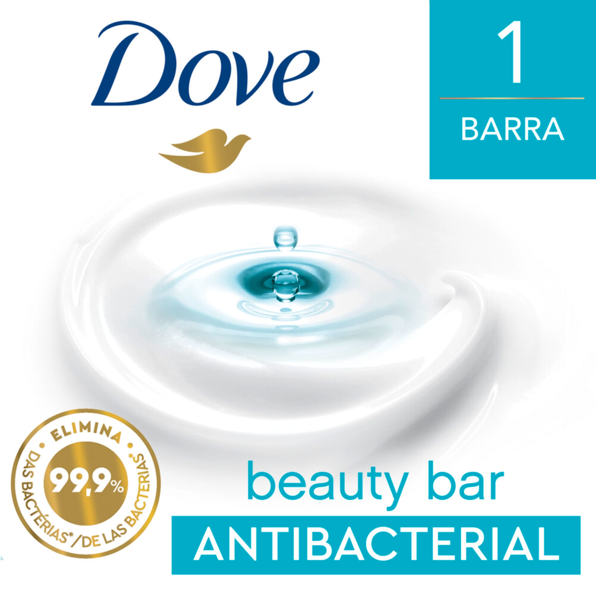 Jabón Dove Antibacterial Cuida & Protege 90 Gr