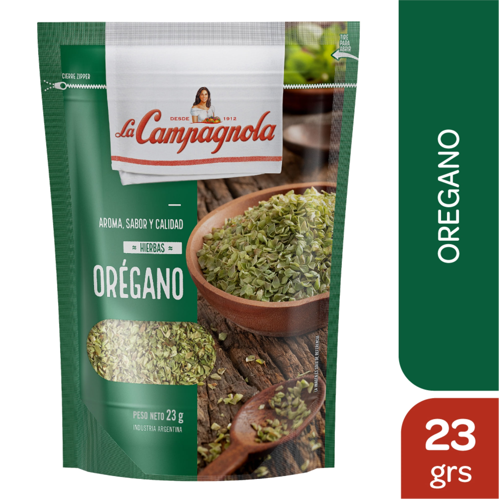 Orégano La campagnola en sobre 23 g.