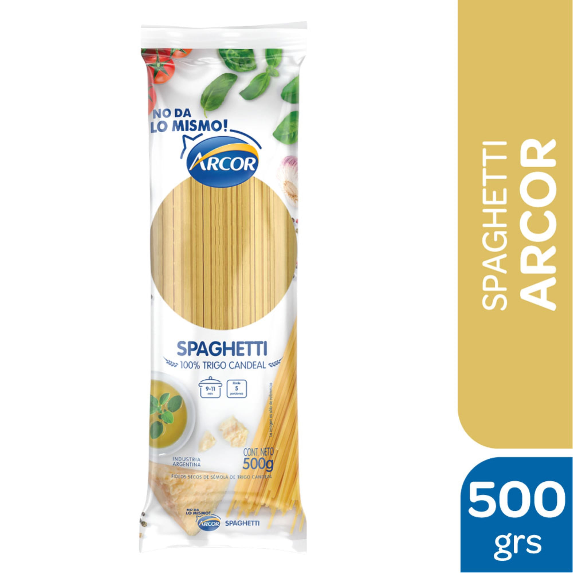 Fideos spaghetti Arcor 500 g.