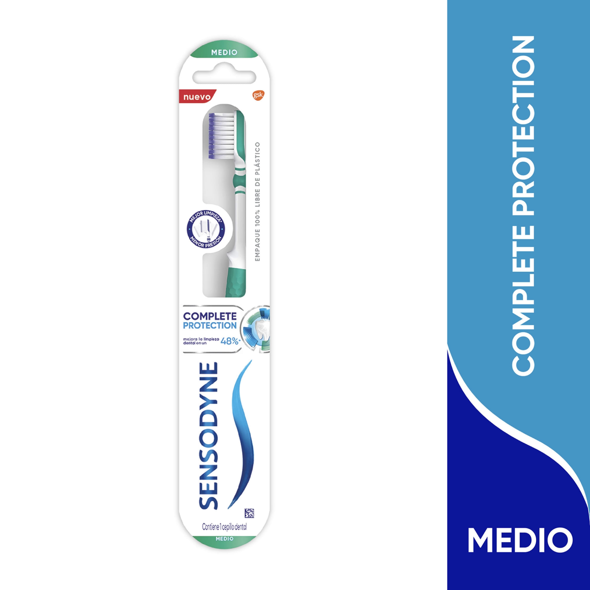 Cepillo Dental Sensodyne Medio Protección Completa 1 U