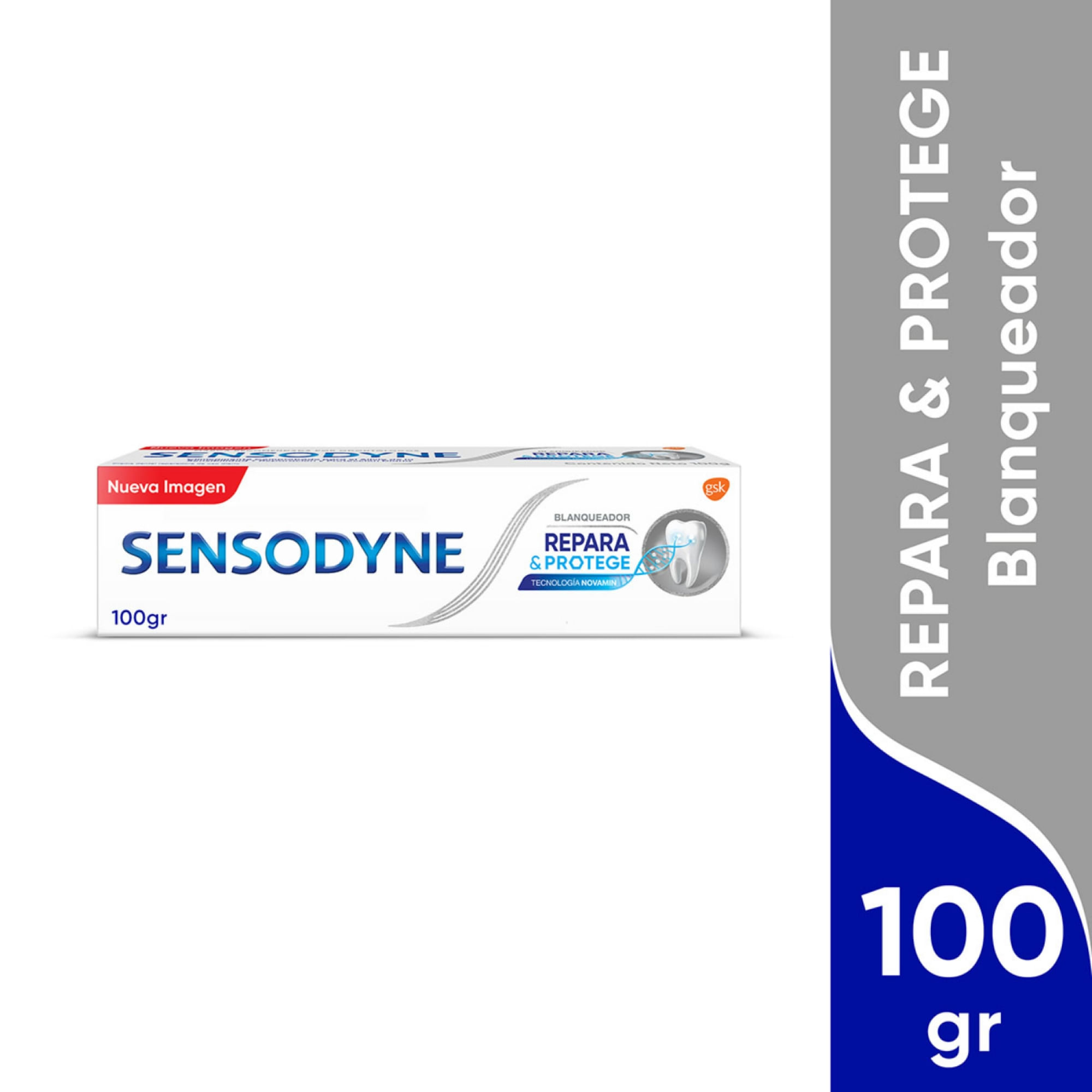Pasta dental Sensodyne repara & protege blanqueador 100 g.