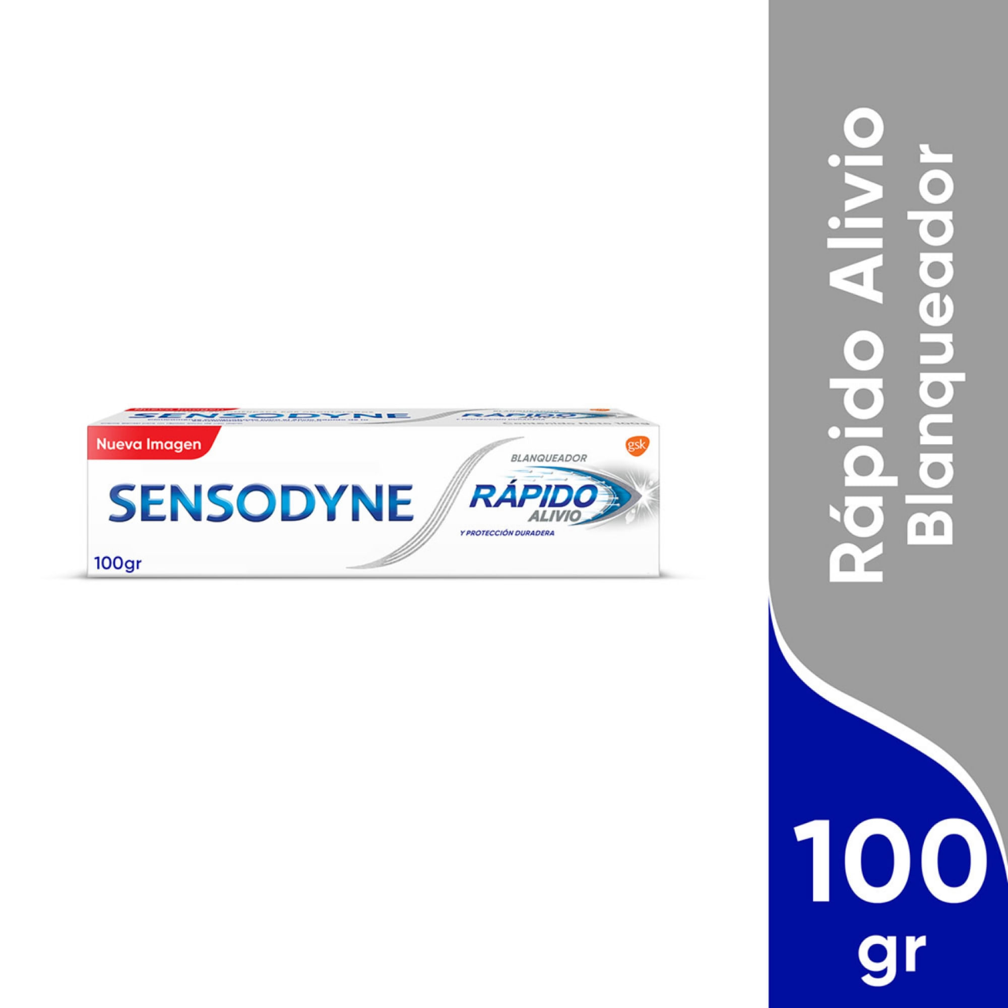 Pasta dental Sensodyne rápido alivio blanqueador 100 g.