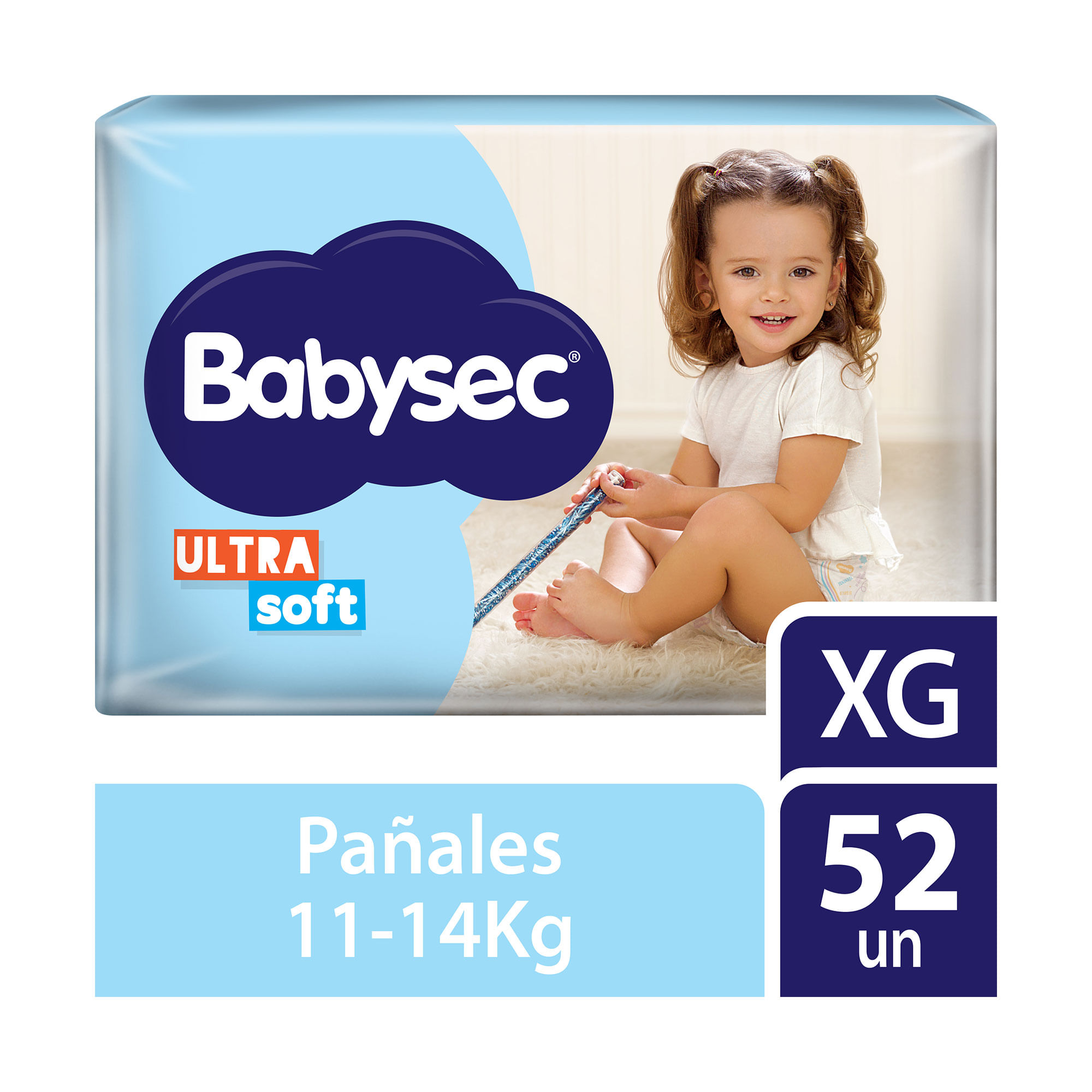 Pañales Babysec ultrasoft XG 52 uni