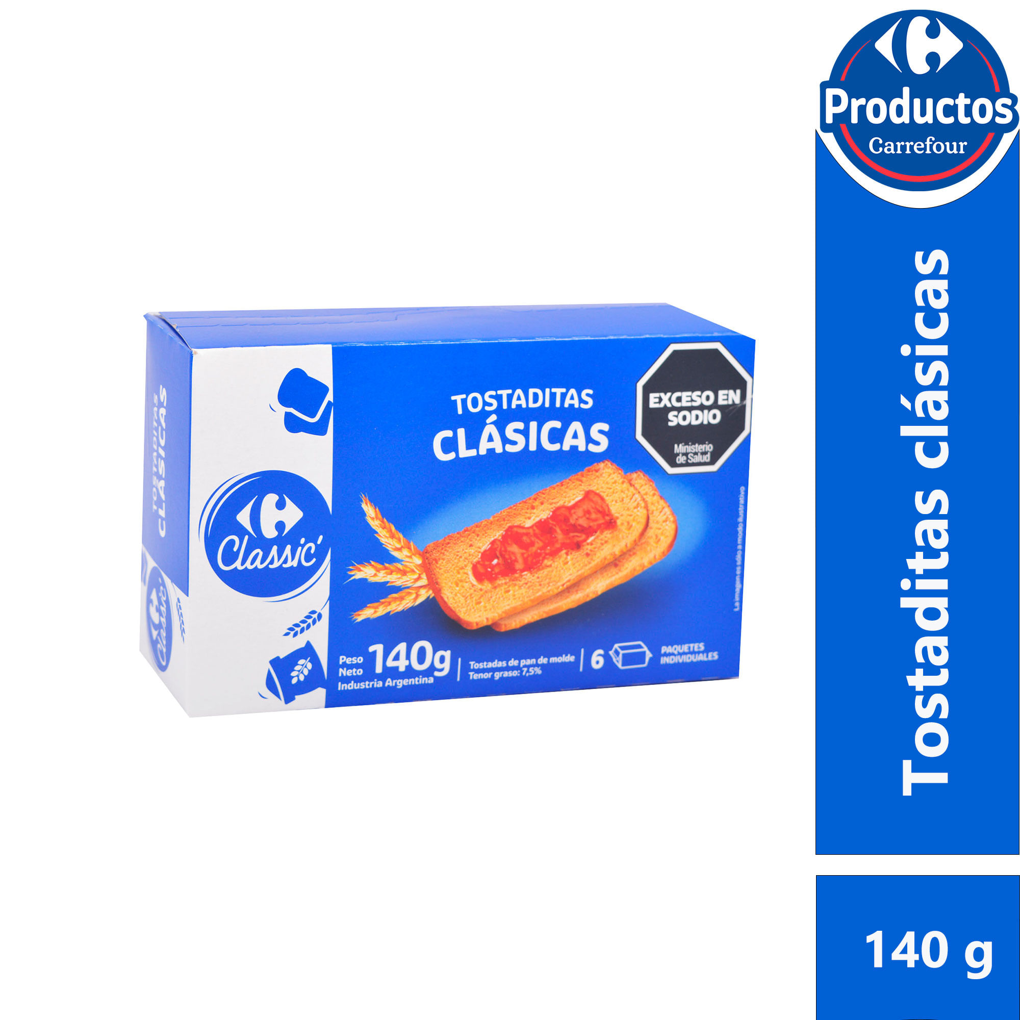 Tostadas Carrefour clásicas 140 g.