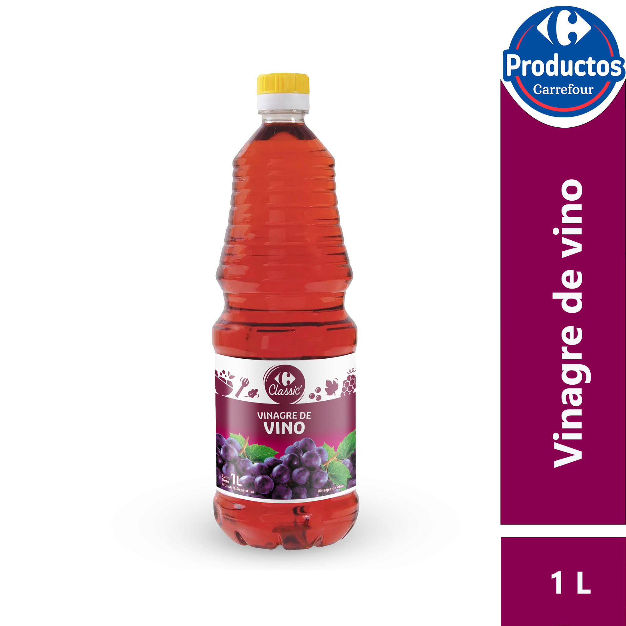 Vinagre de vino Carrefour classic 1 l.