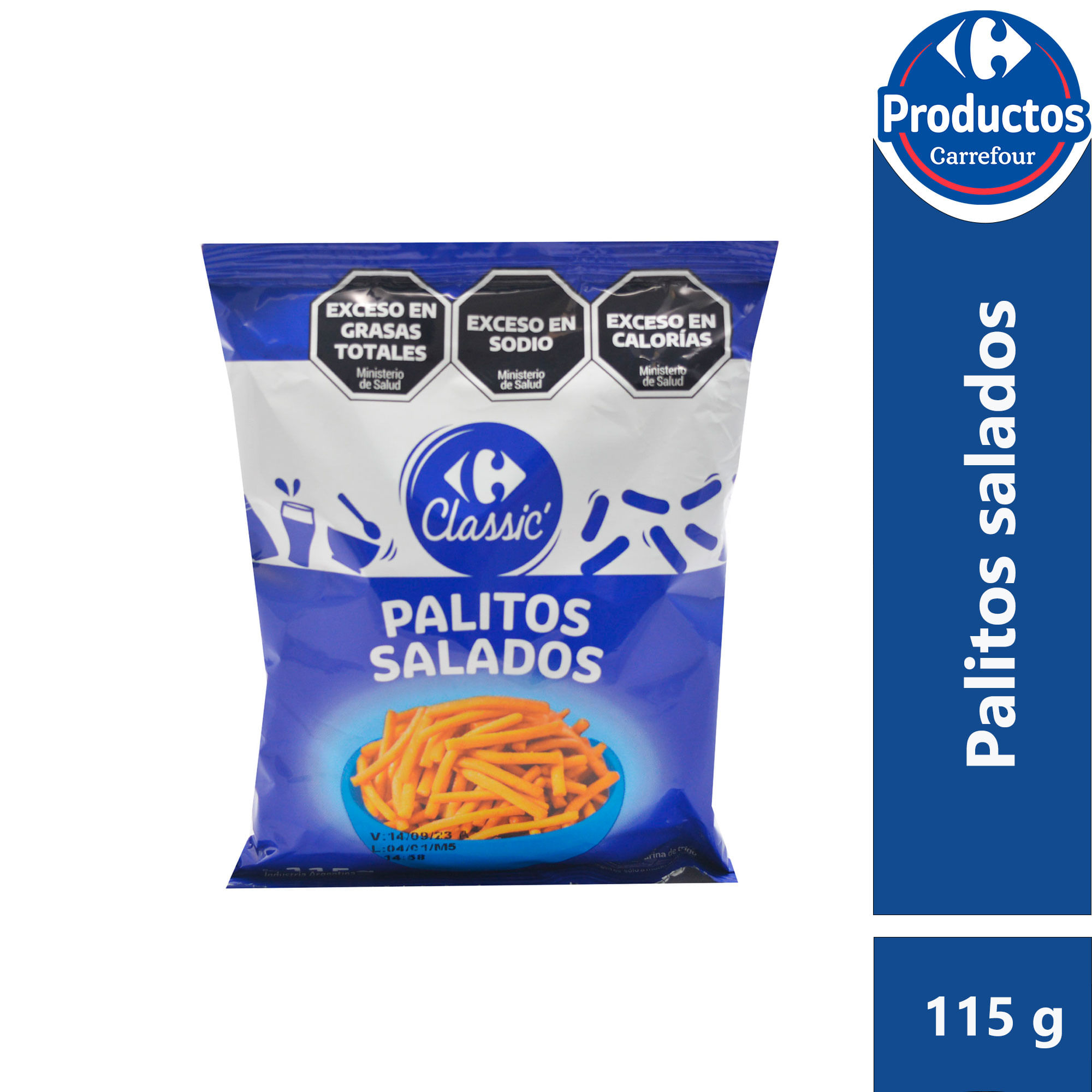 Palitos salados Carrefour Classic 115 g.