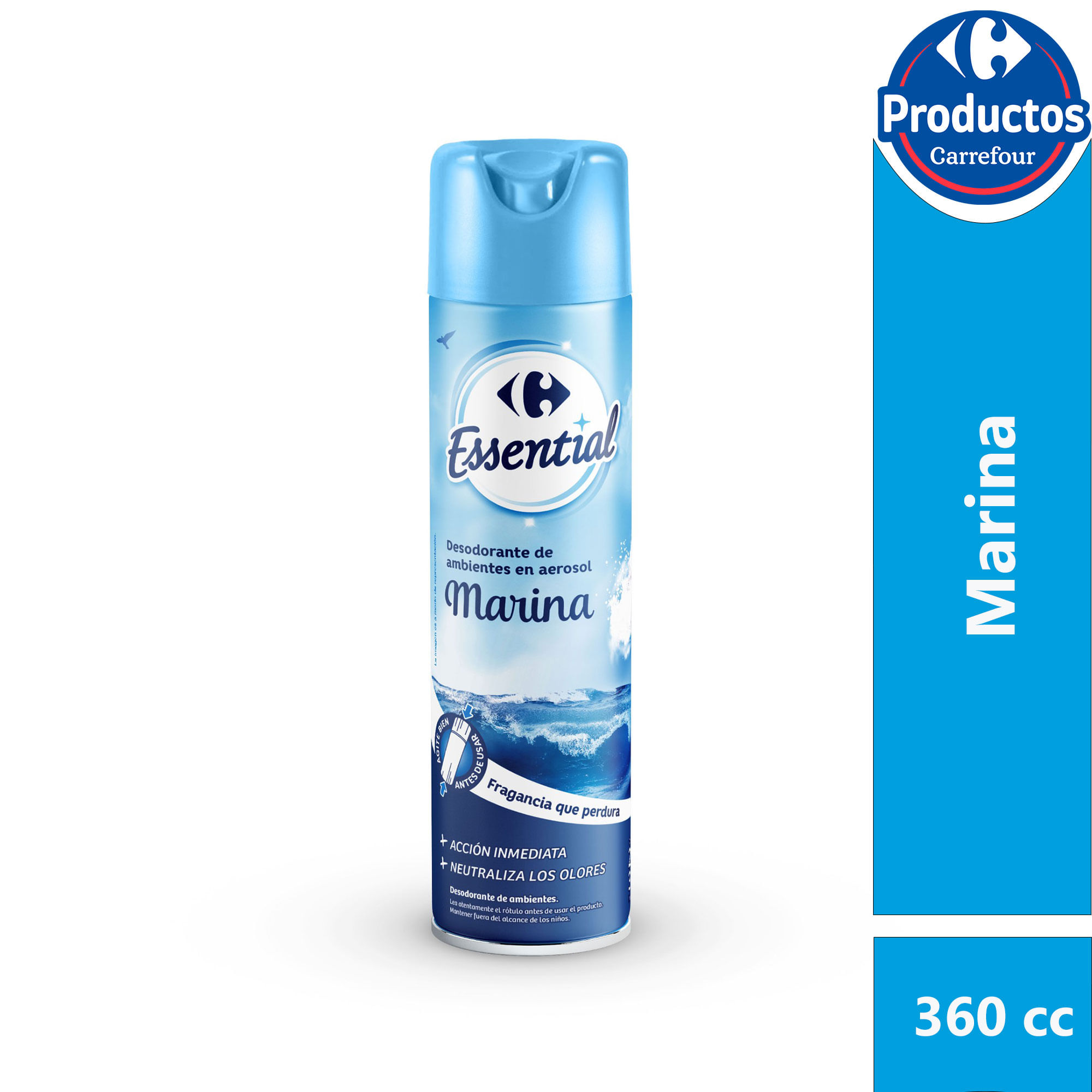 Desodorante de ambiente Carrefour essential marina 360 cc.