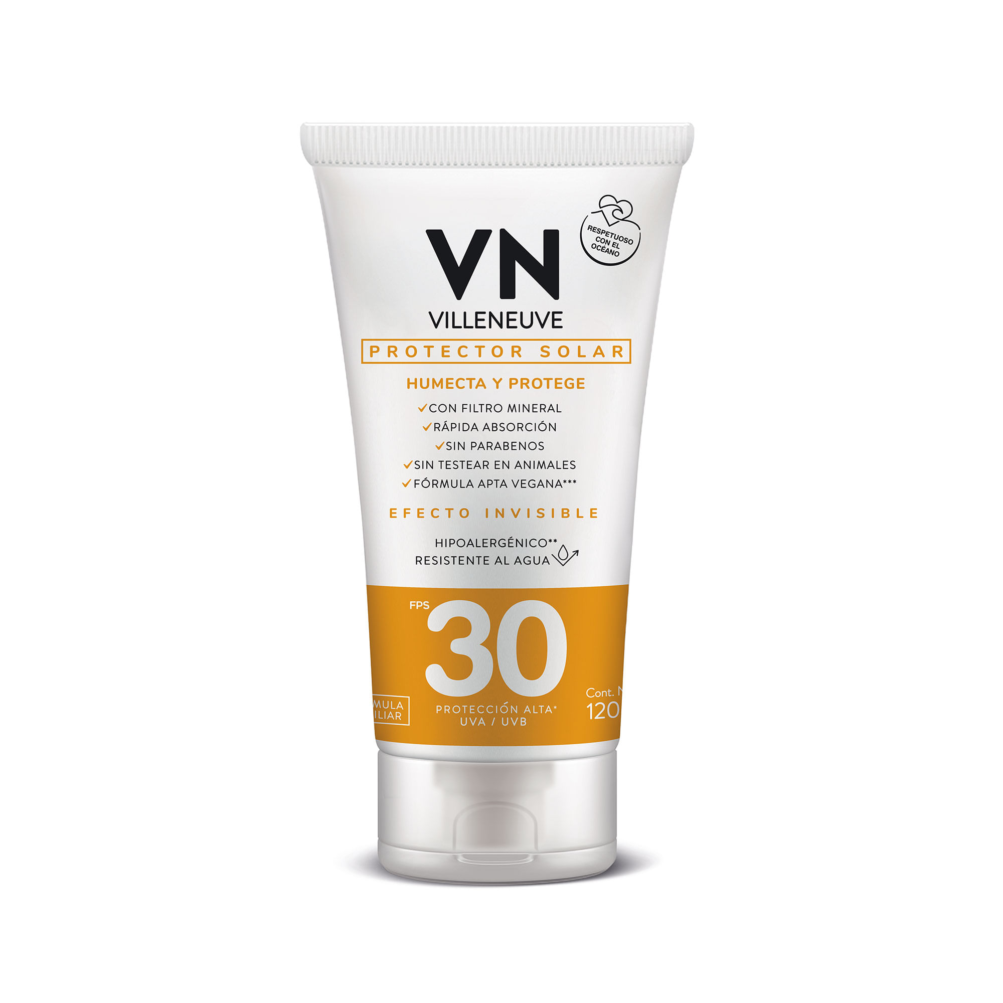Protector Solar Villeneuve Humecta Y Protege Fps 30 120ml