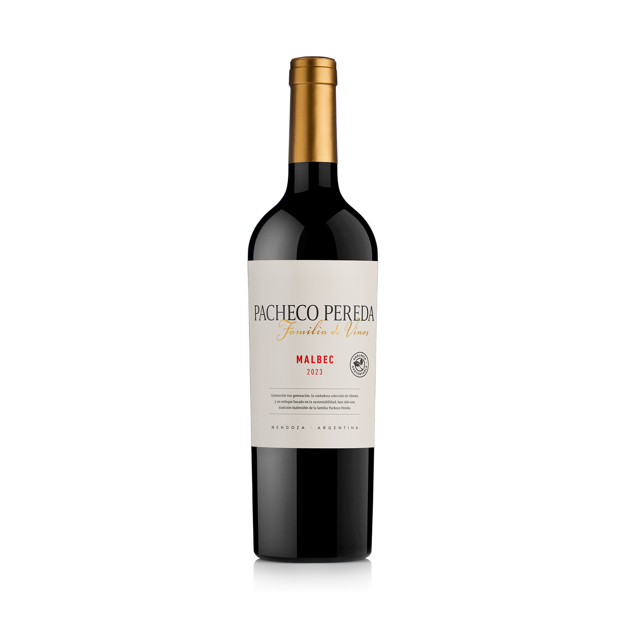 Vino tinto Malbec Familia Pacheco Pereda 750 ml