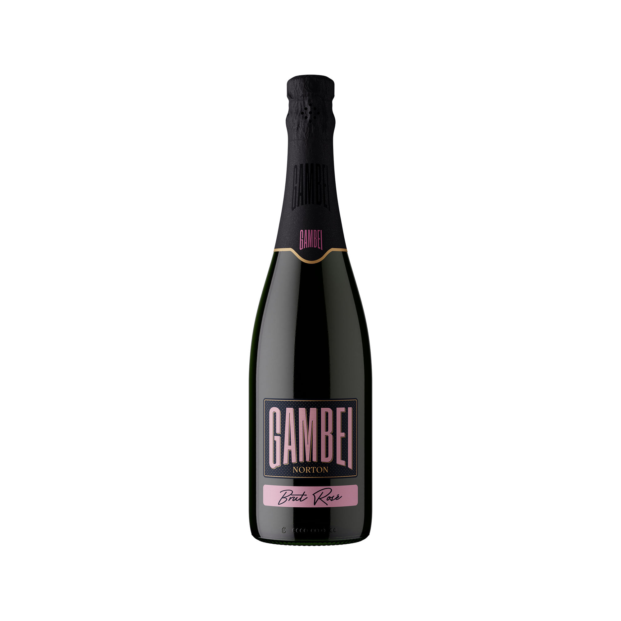 Espumante brut rose Gambei en botella 750 cc.