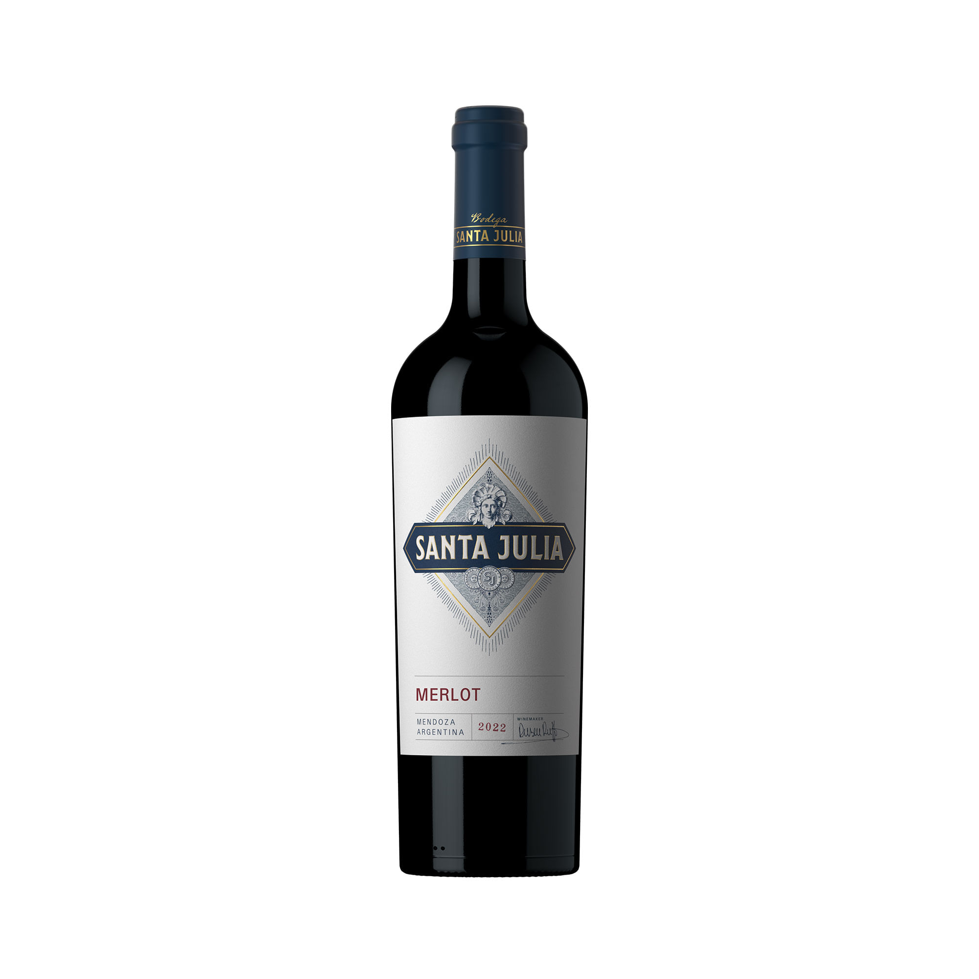 Vino Merlot 750 Ml Santa Julia