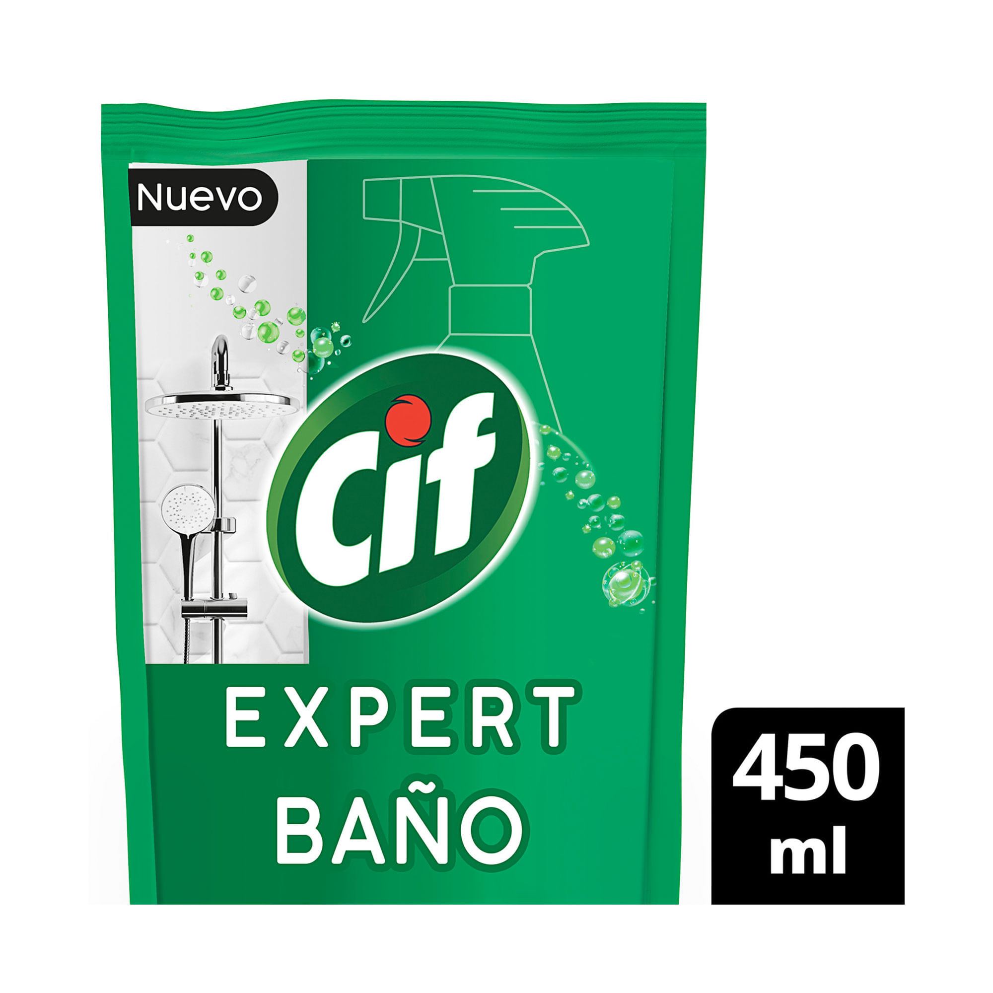 Limpiador Liquido De Baño Cif Expert 450ml