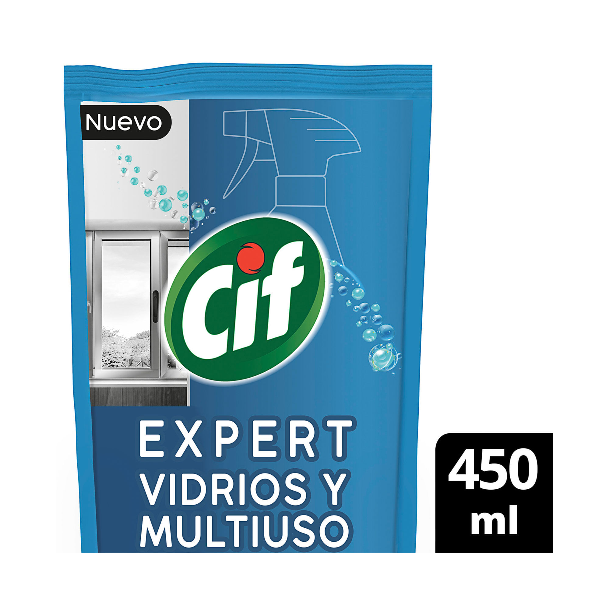 Limpia Vidrios Y Multiuso Cif 450ml