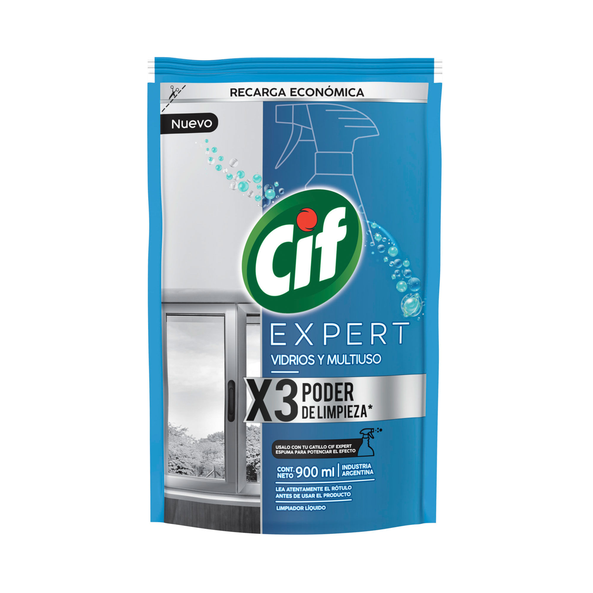 Limpiador Cif Vidrios Multiuso 900 Ml