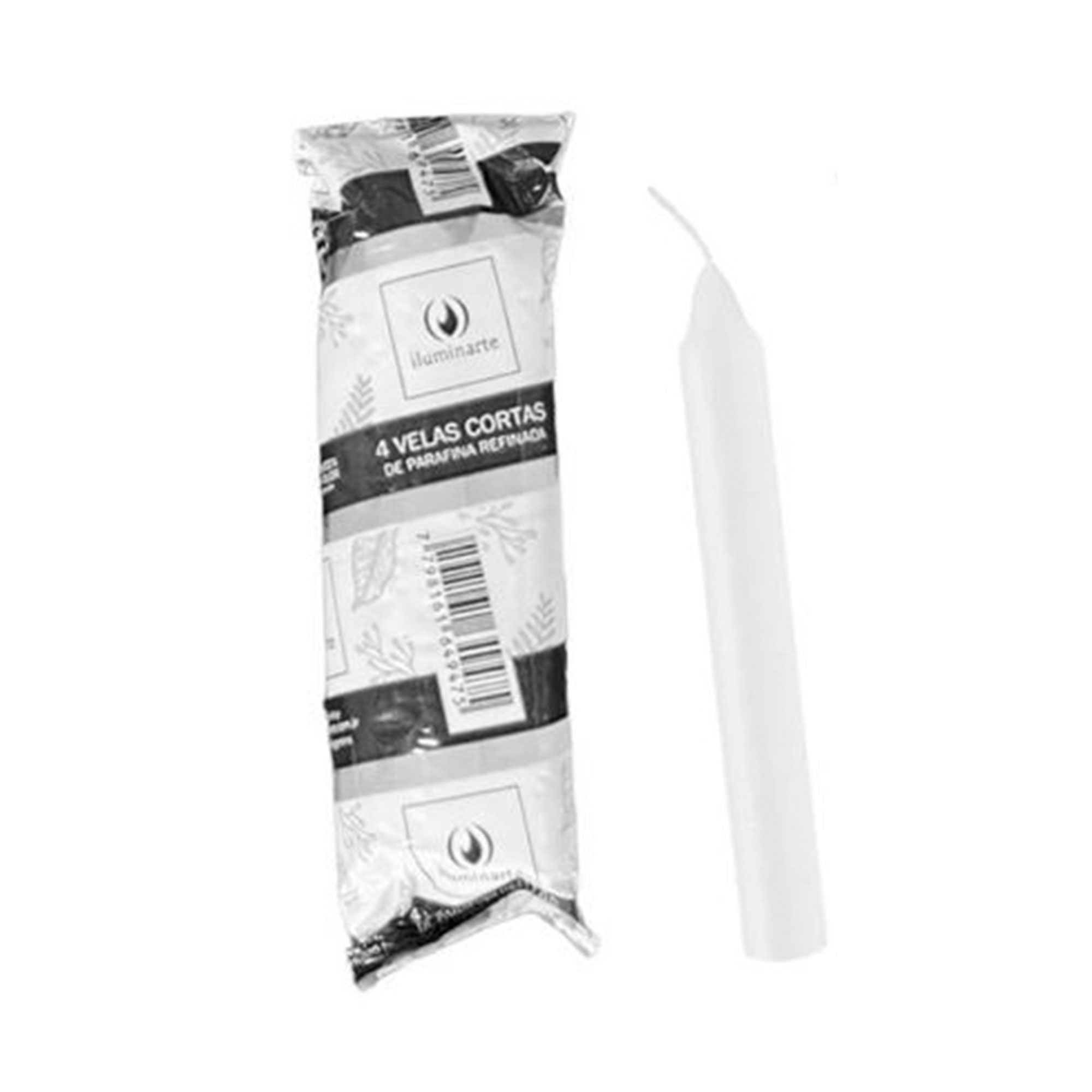 Velas de corte Iluminarte cortas x 4 uni