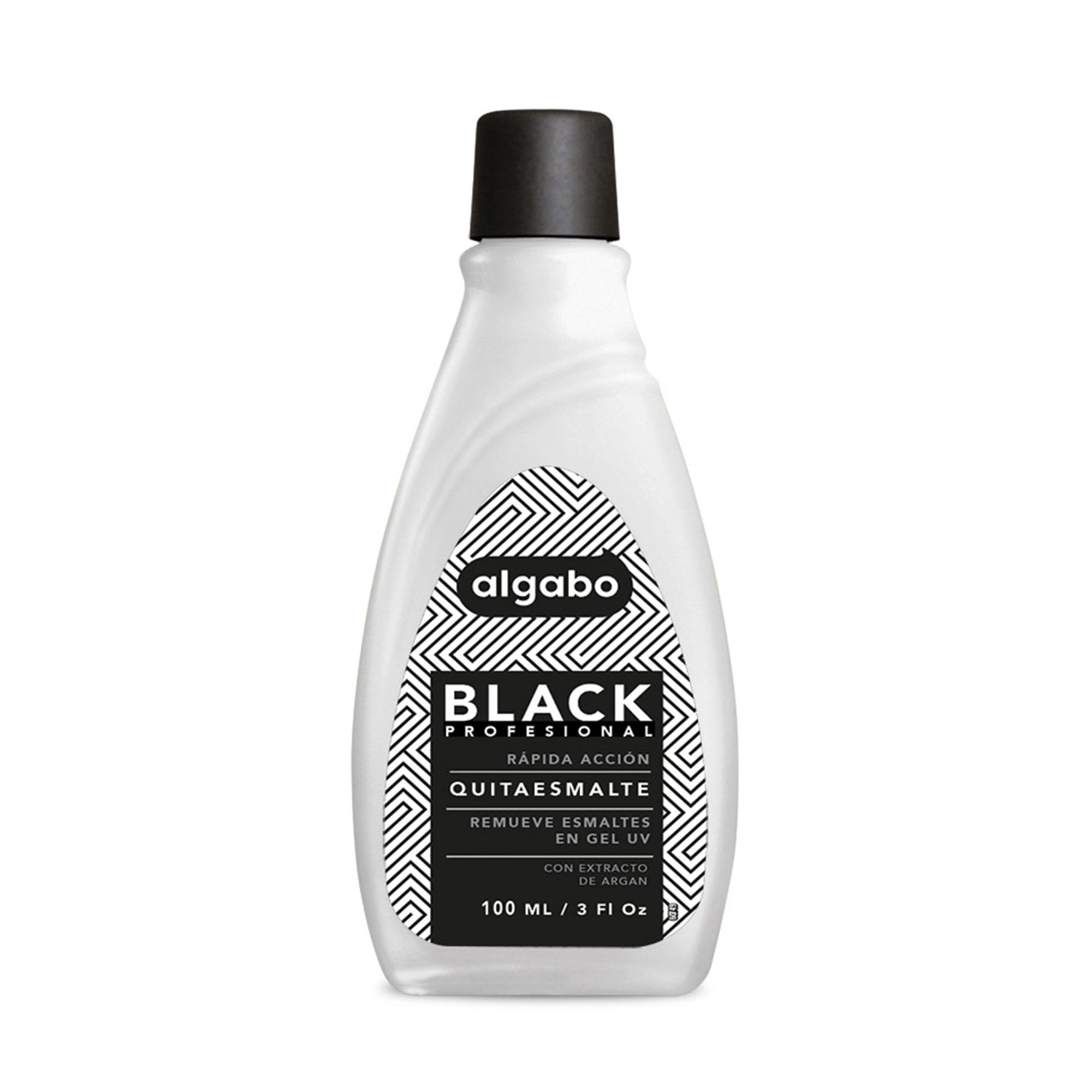 Quitaesmalte Algabo black profesional 100 cc.