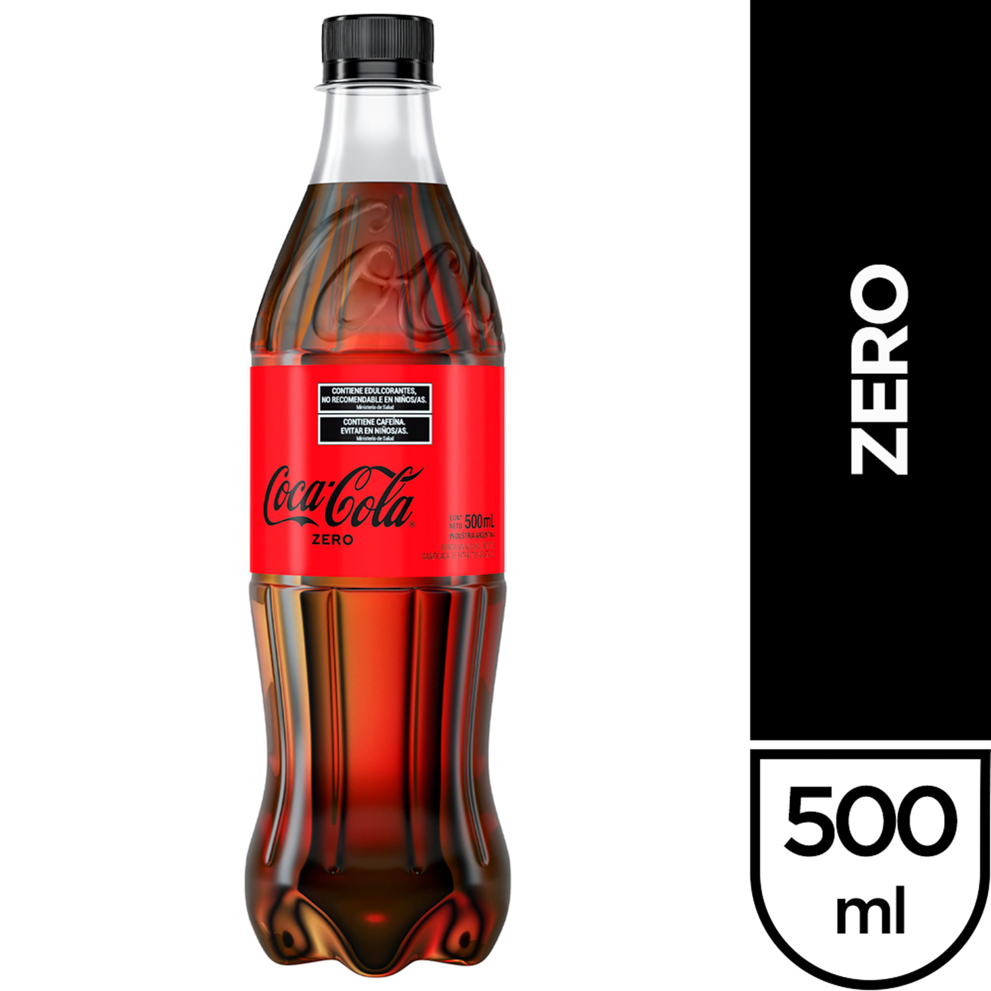 Gaseosa cola Coca Cola Zero 500 ml