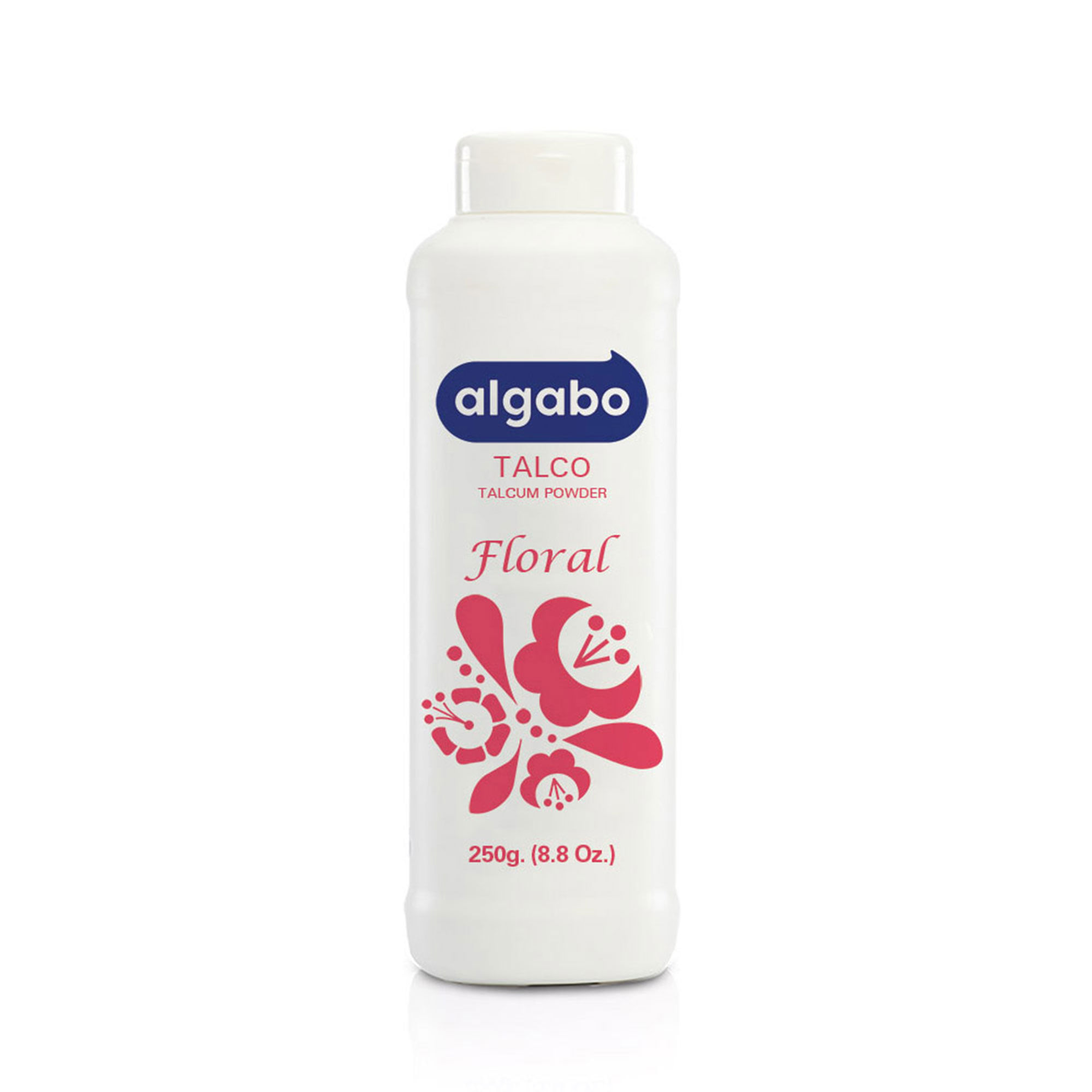 Talco corporal Algabo perfumado floral 250 g.