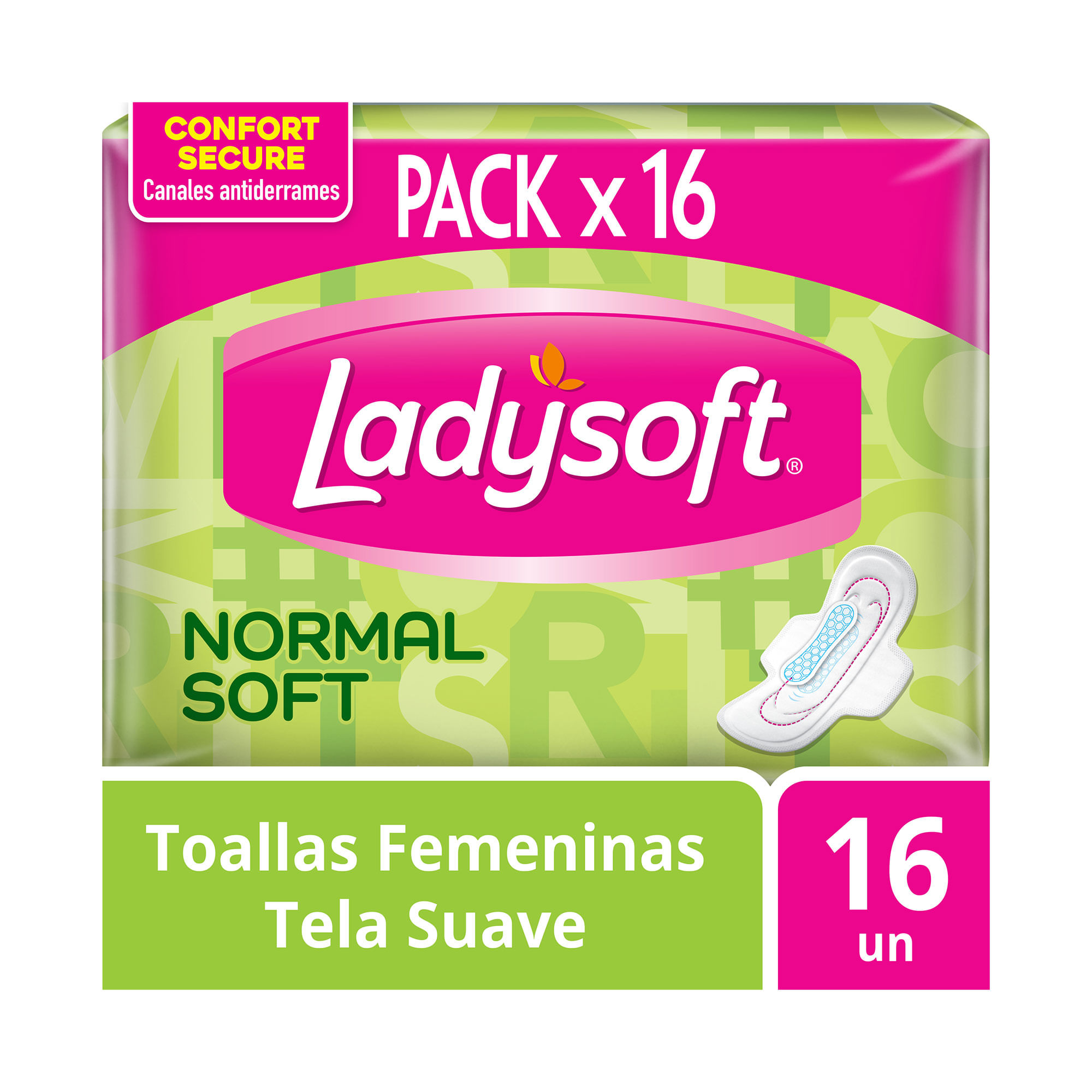 Toallas Femeninas Ladysoft Normal Soft 16 Un
