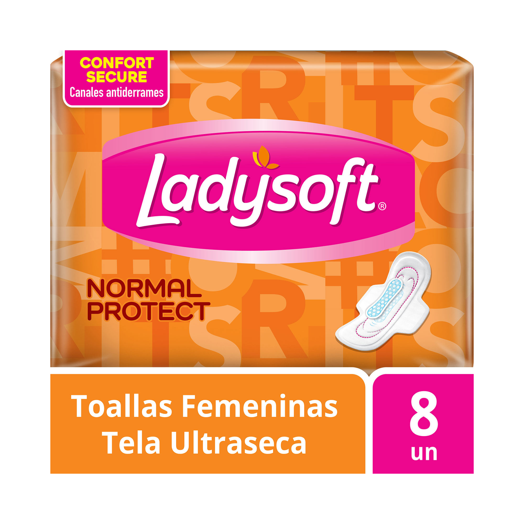 Toallas Femeninas Ladysoft Normal Protect 8 Un