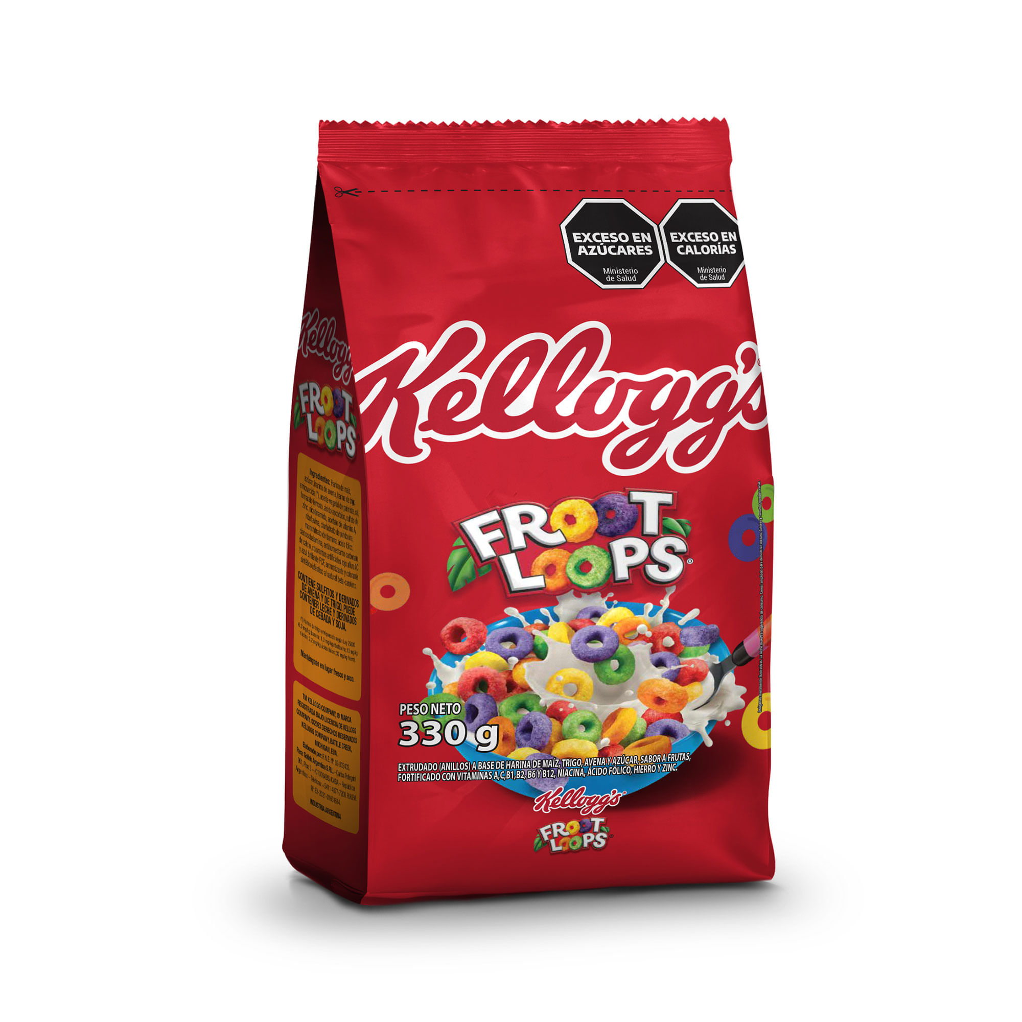 Aros De Cereal Froot Loops Sabor A Frutas 330 G