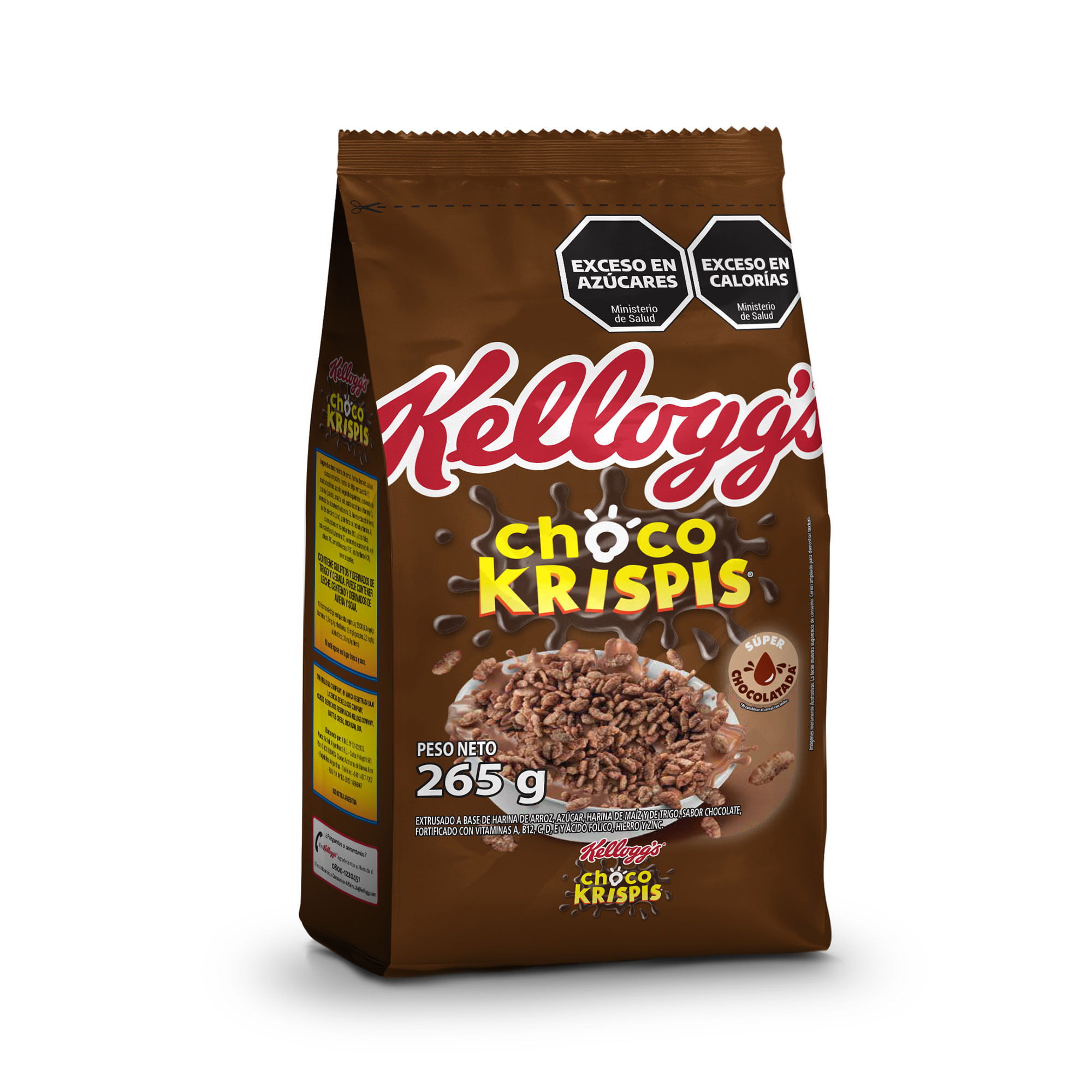 Copos de arroz Kelloggs choco krispis rice 265 g.