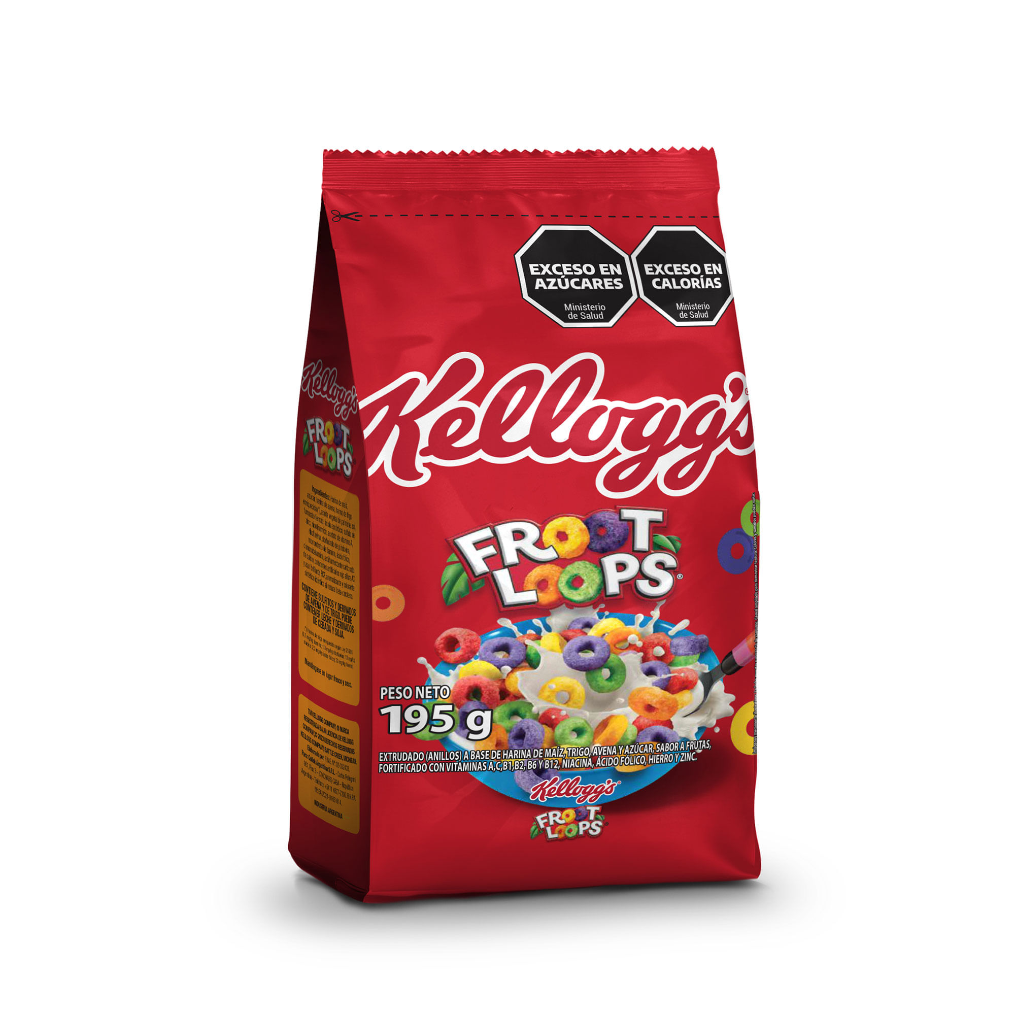 Aros De Cereal Froot Loops Sabor A Frutas 195 G