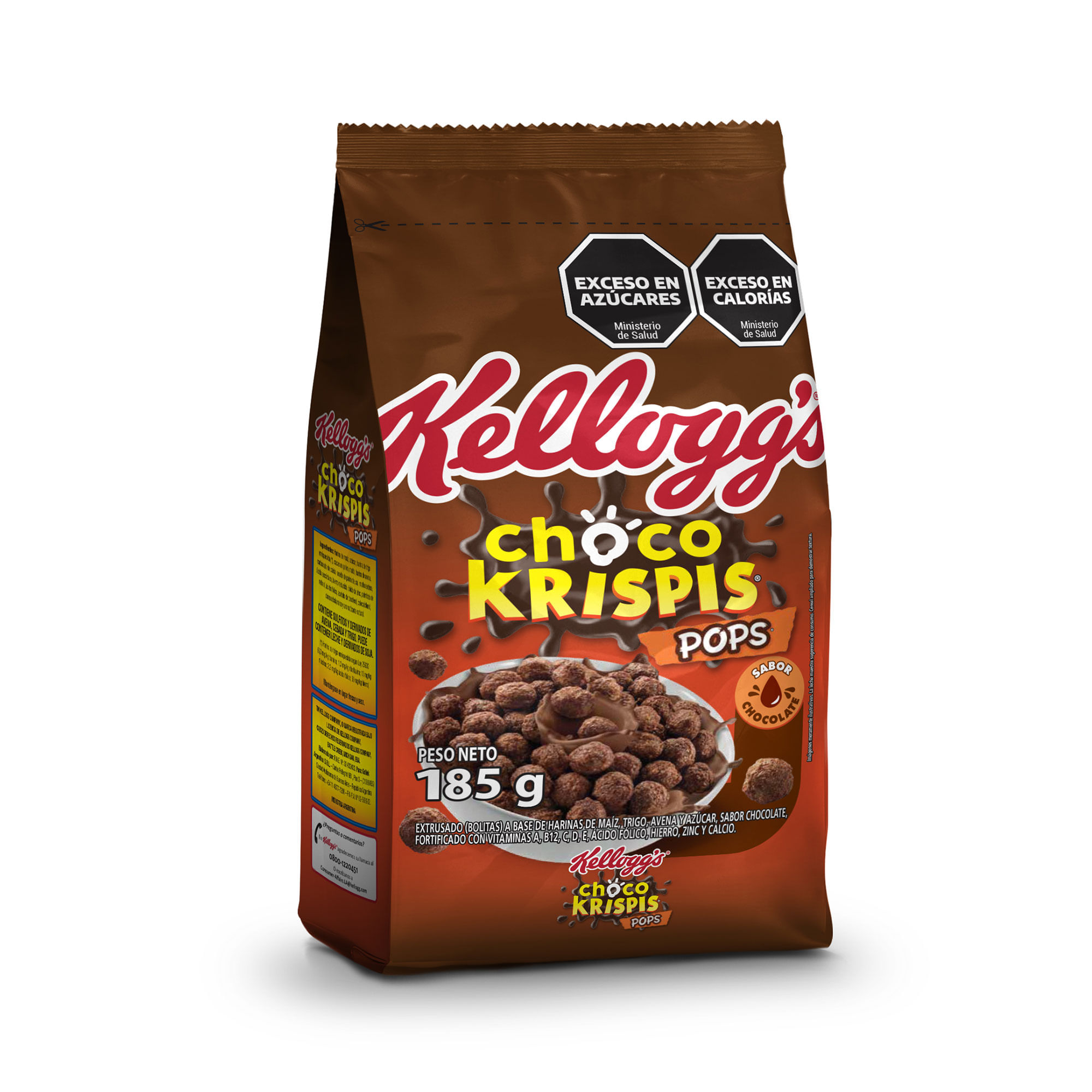 Copos de ceral chocolatado Kelloggs choco krispis 185 g.