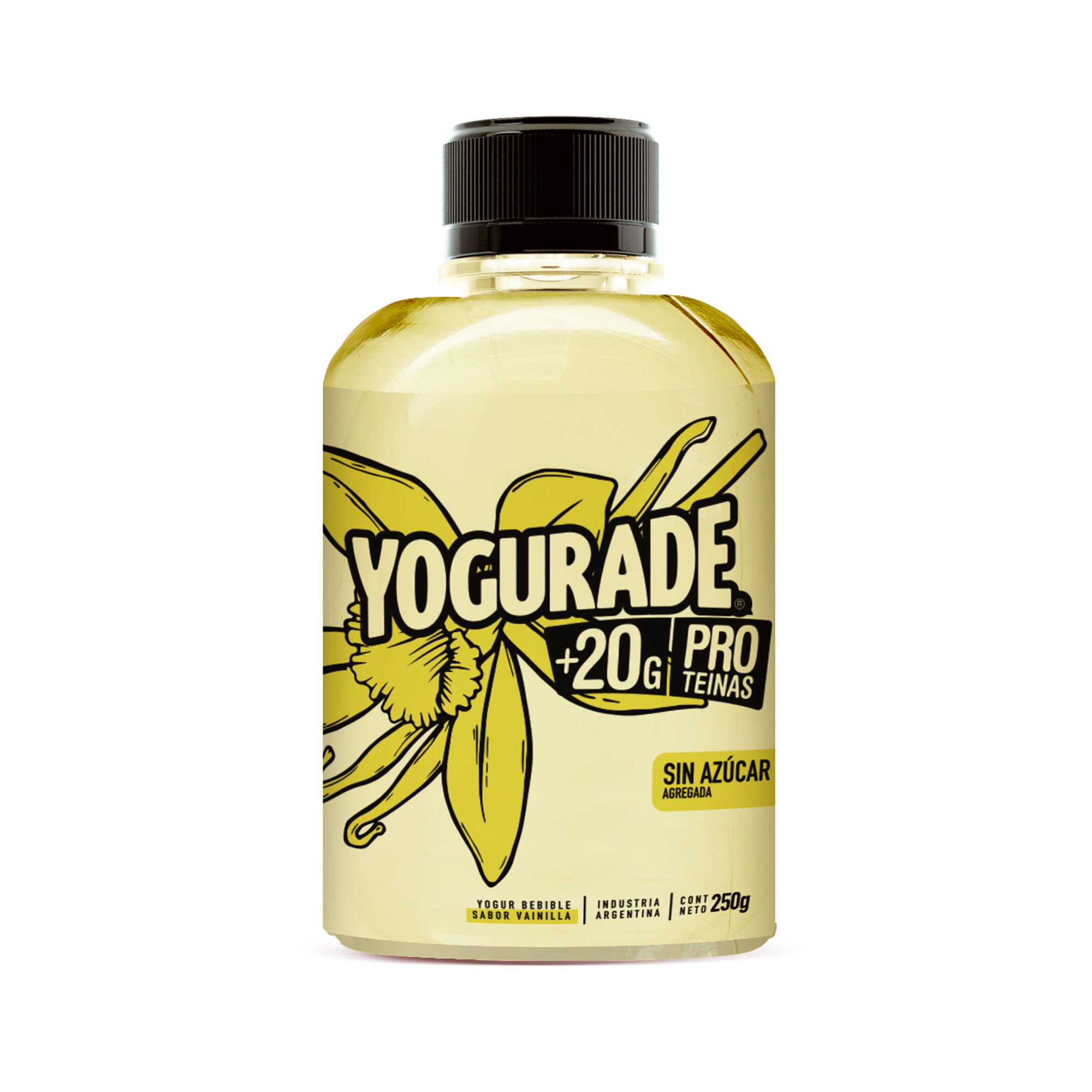 Yogur bebible parcialmente descremado con Sucralosa sabor vainilla 250 ml.