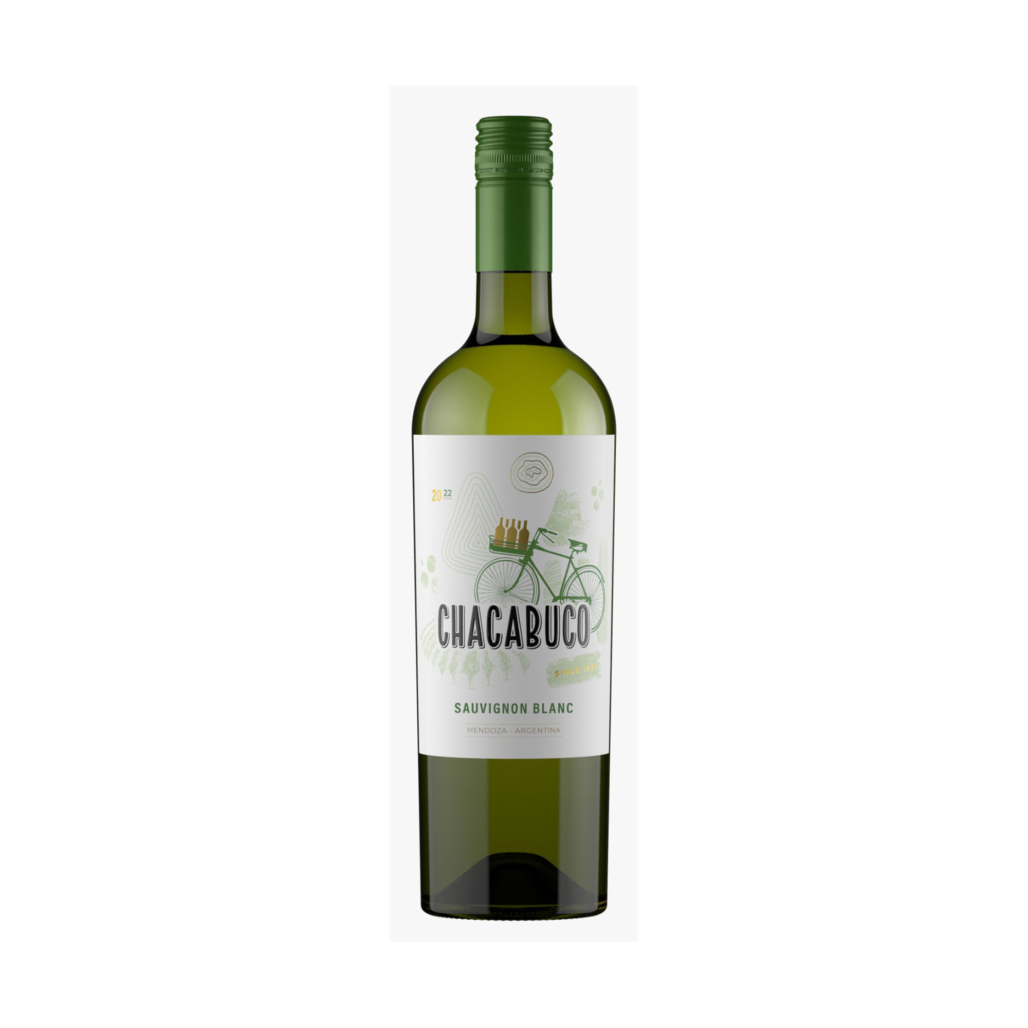 Vino blanco sauvignon blanc Chacabuco en botella 750 cc.