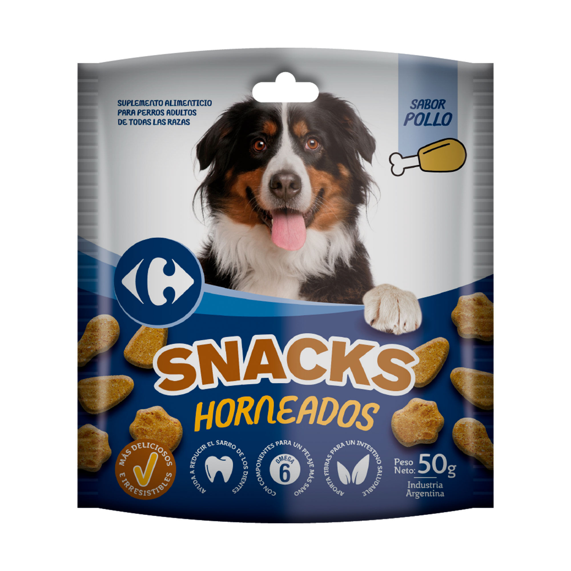 Snack para perro Carrefour pollo 50 grs