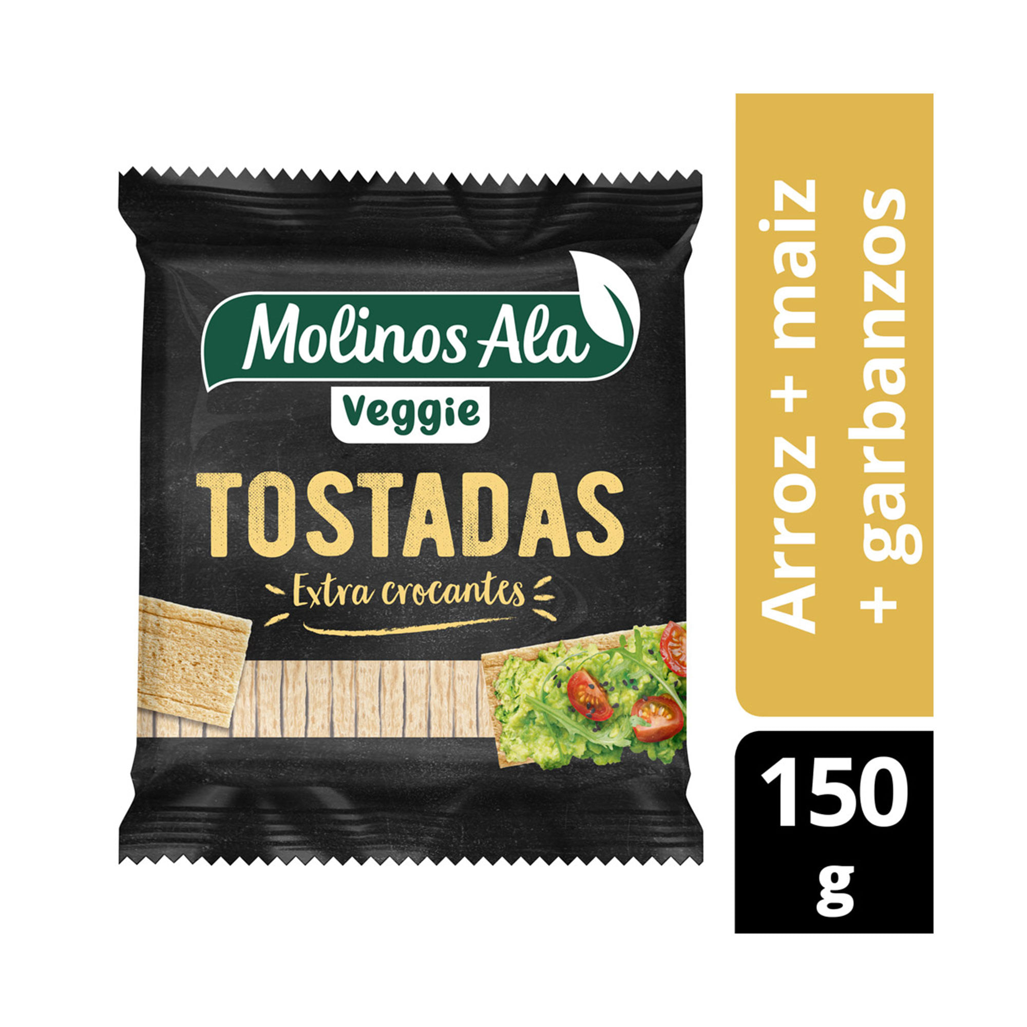 Tostadas De Arroz Molinos Ala Veggie 150 G