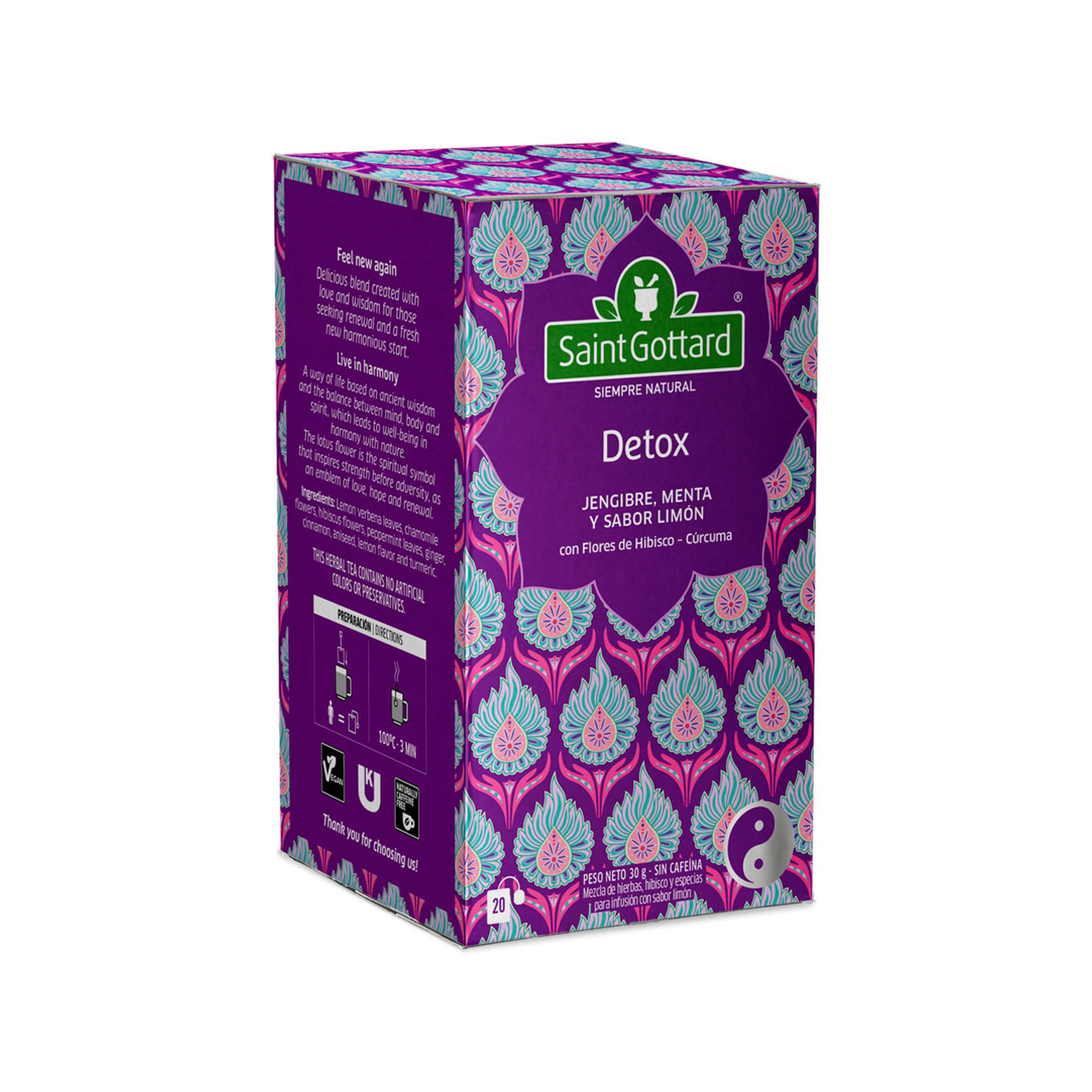 Té Detox Saint Gottard 20un 30gr