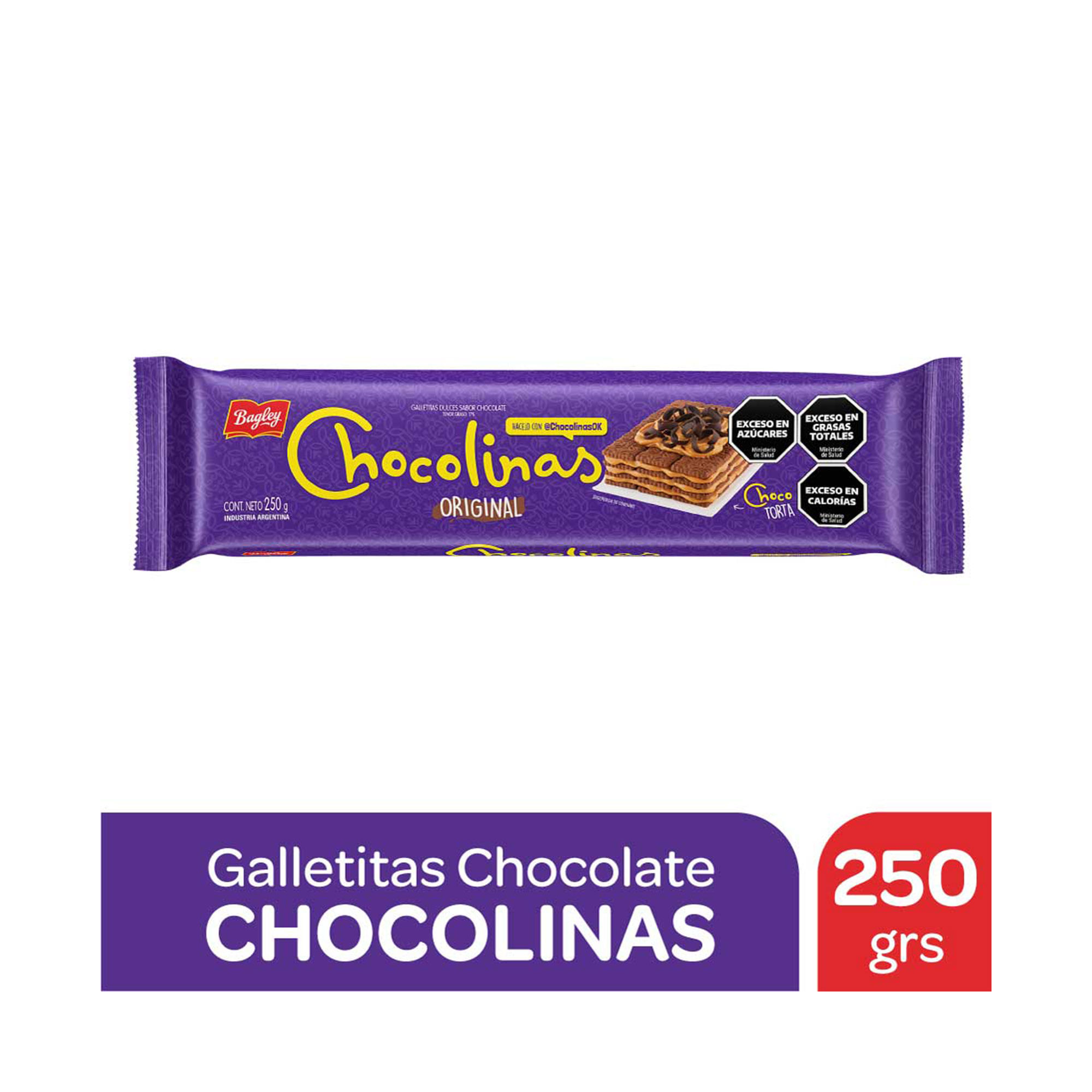 Galletitas Chocolinas De Chocolate Original 250 G