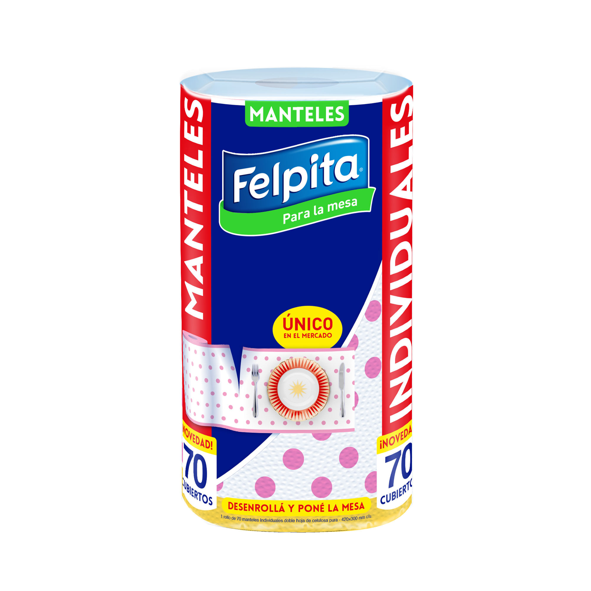 Individuales decorados Felpita 70 paños