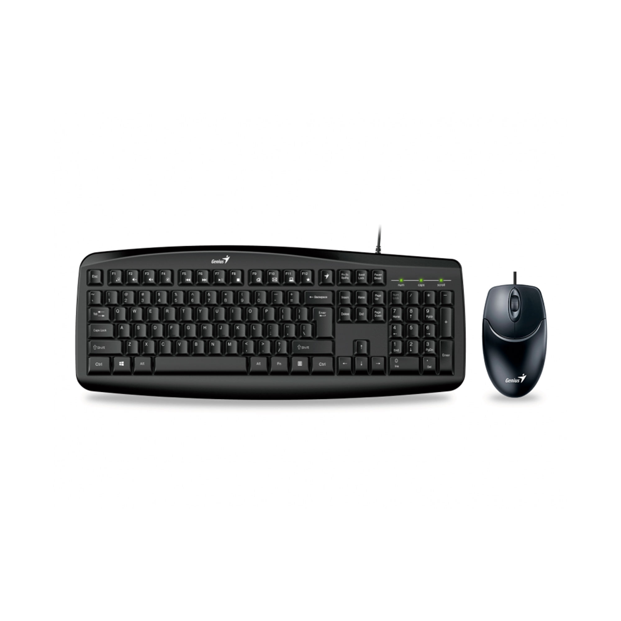 Teclado y mouse con cable Genius smart km200 negro