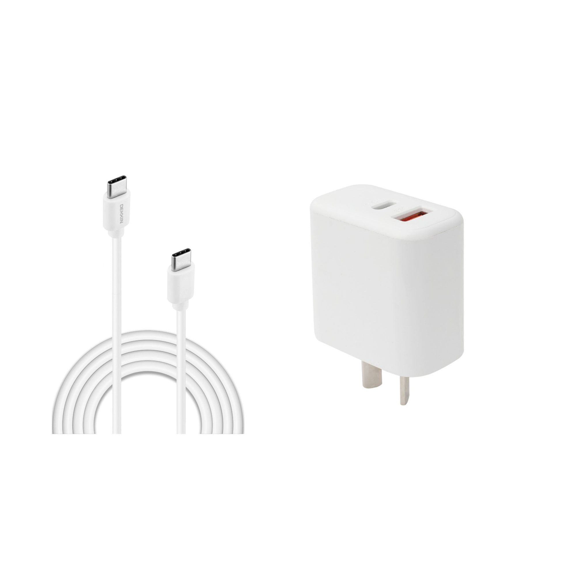 Kit Dekkin cargador de pared tipo c + cable tipo c