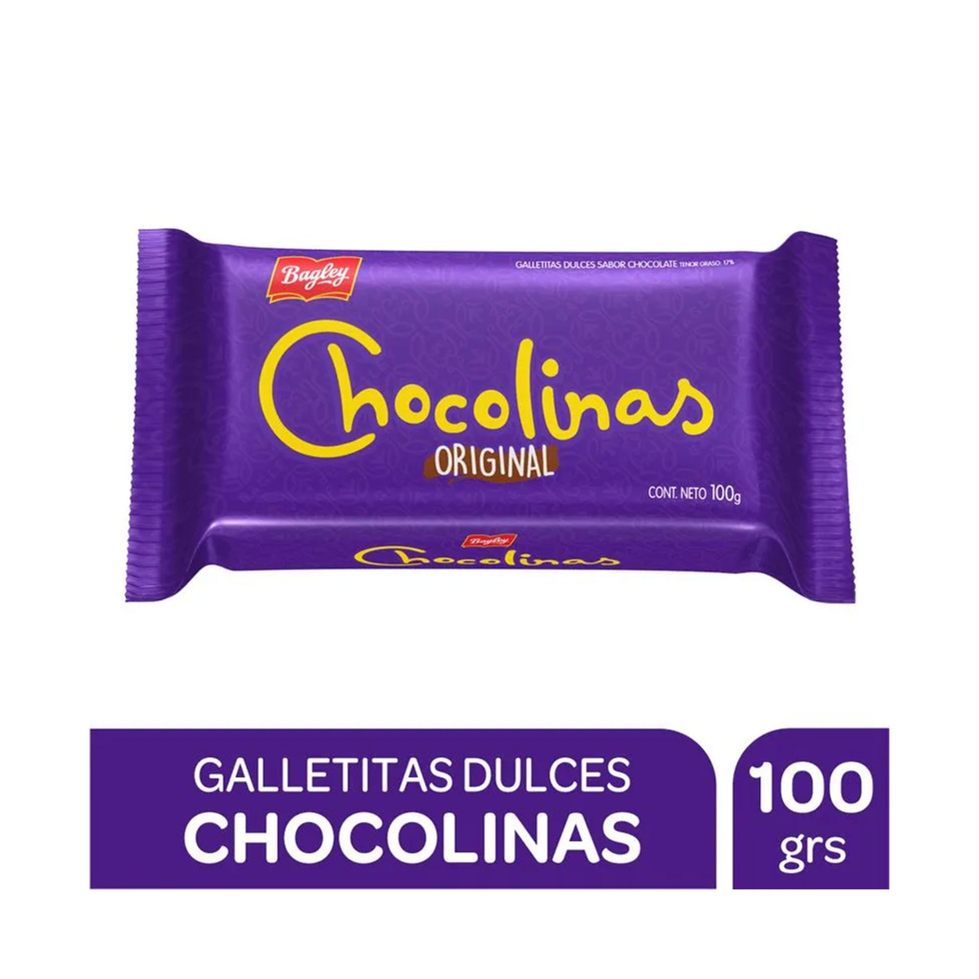 Galletitas Chocolinas De Chocolate Original 100 G