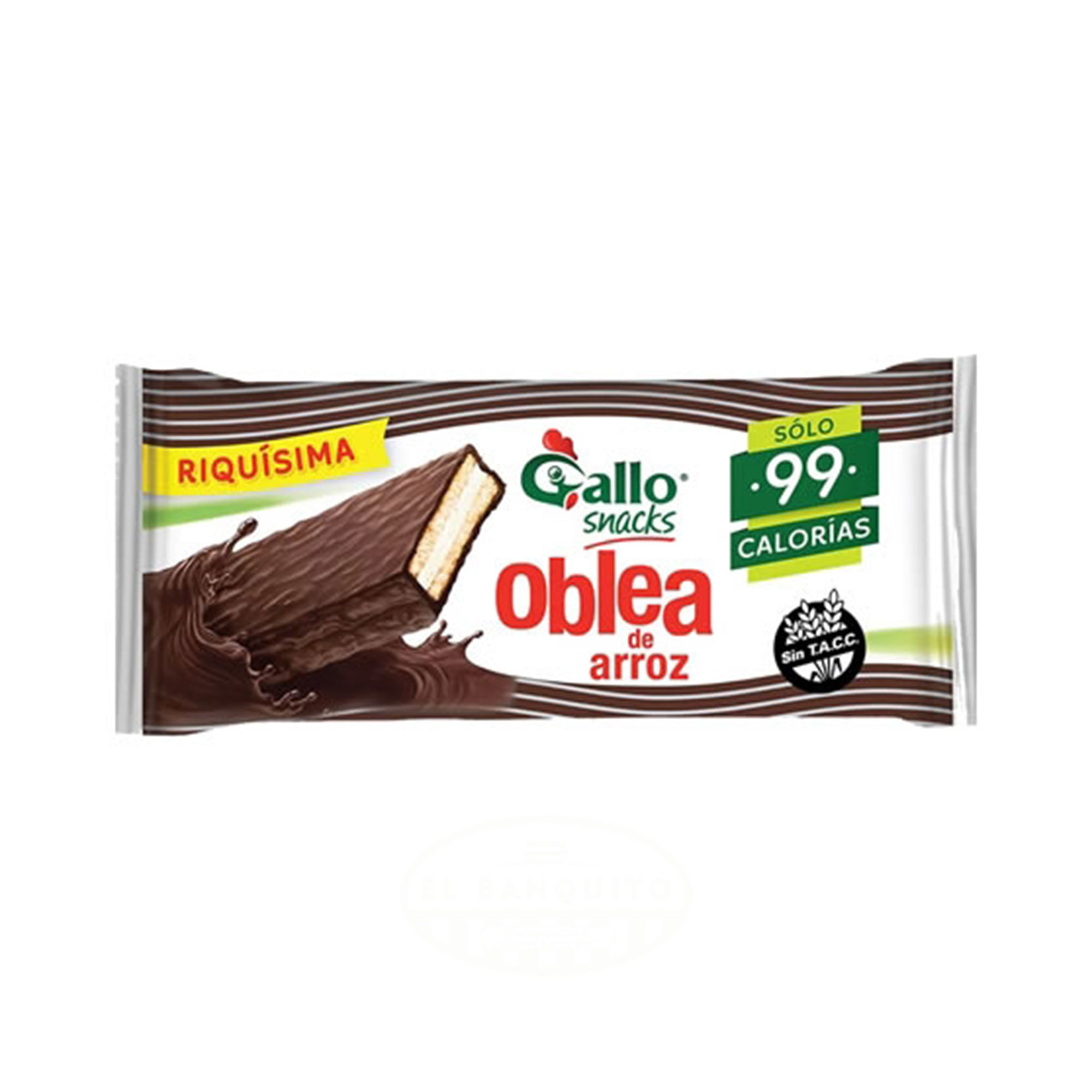 Barra De Arroz Gallo Chocobar Con Pasta De Maní 20 G