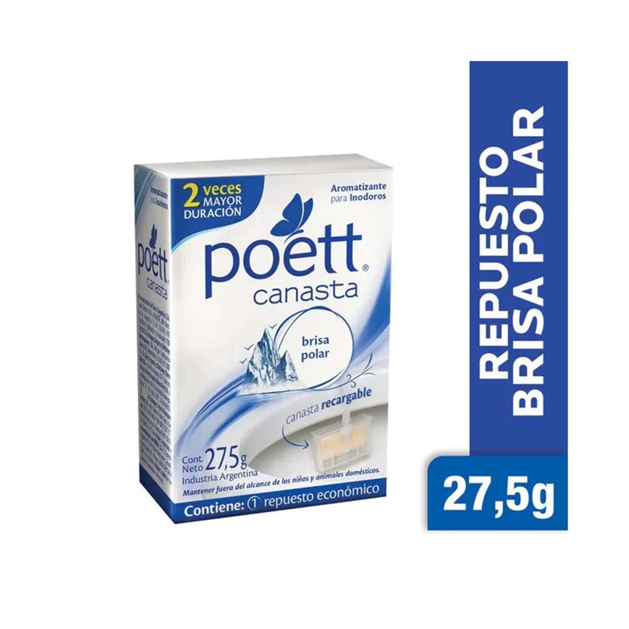 Canasta para inodoro Poett Brisa Polar 1 uni