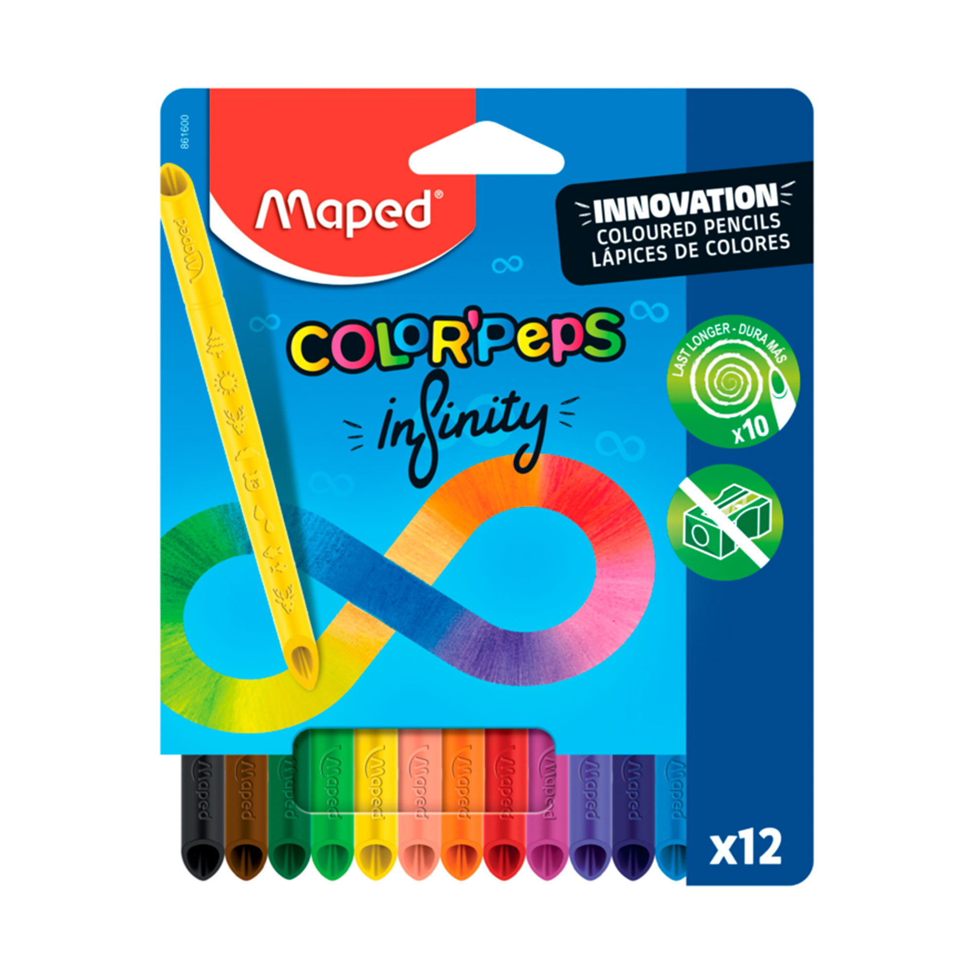 Lápices colores Maped infinity x 12 uni
