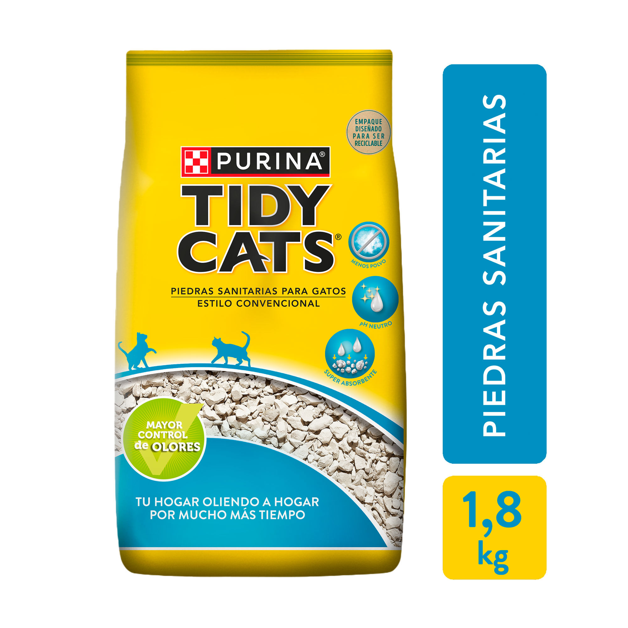 Piedras sanitarias Tidy Cats 1.8 kg