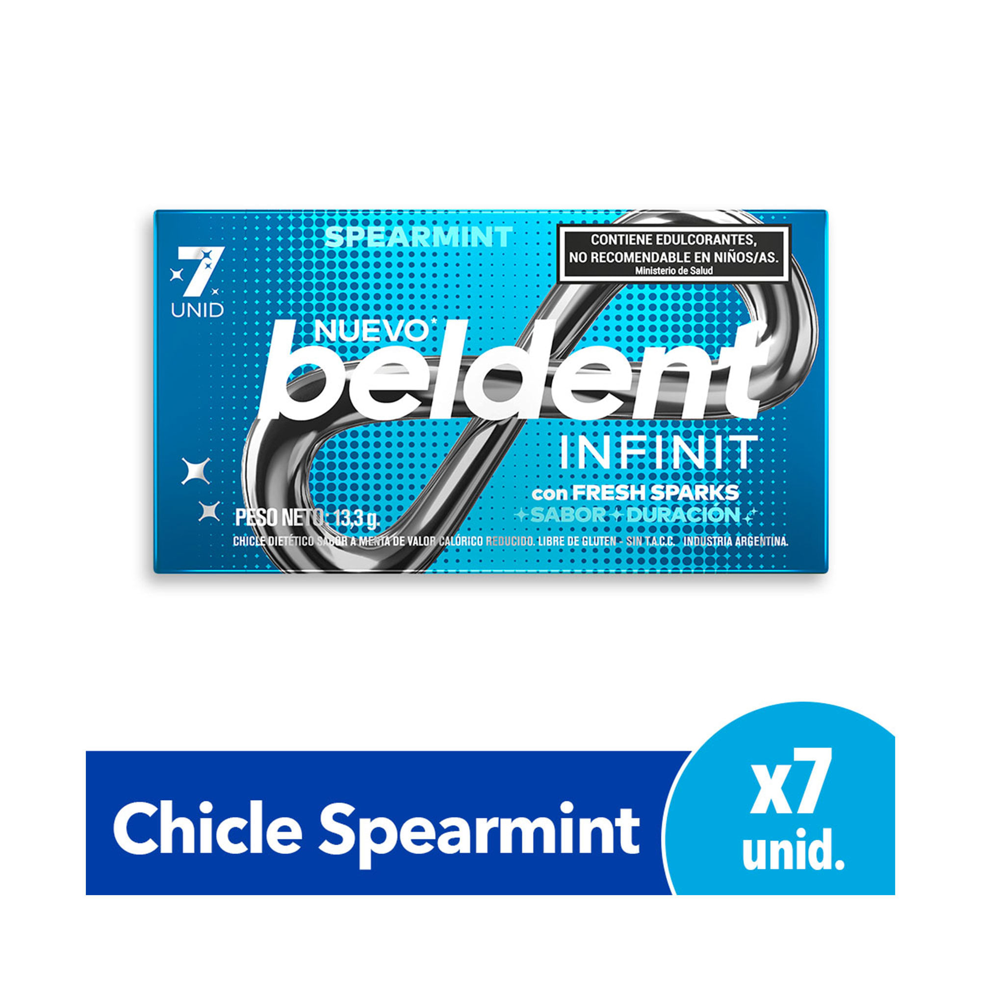 Chicle Sabor Mentol Beldent Infinit 13,3g