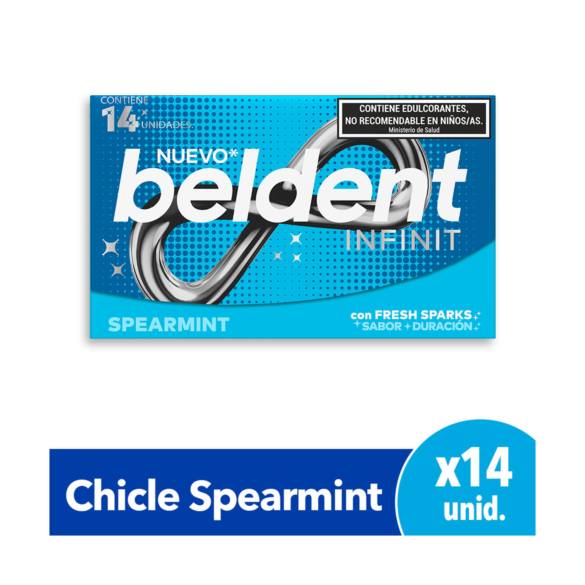 Chicle Sabor Mentol Beldent Infinit 26,6g
